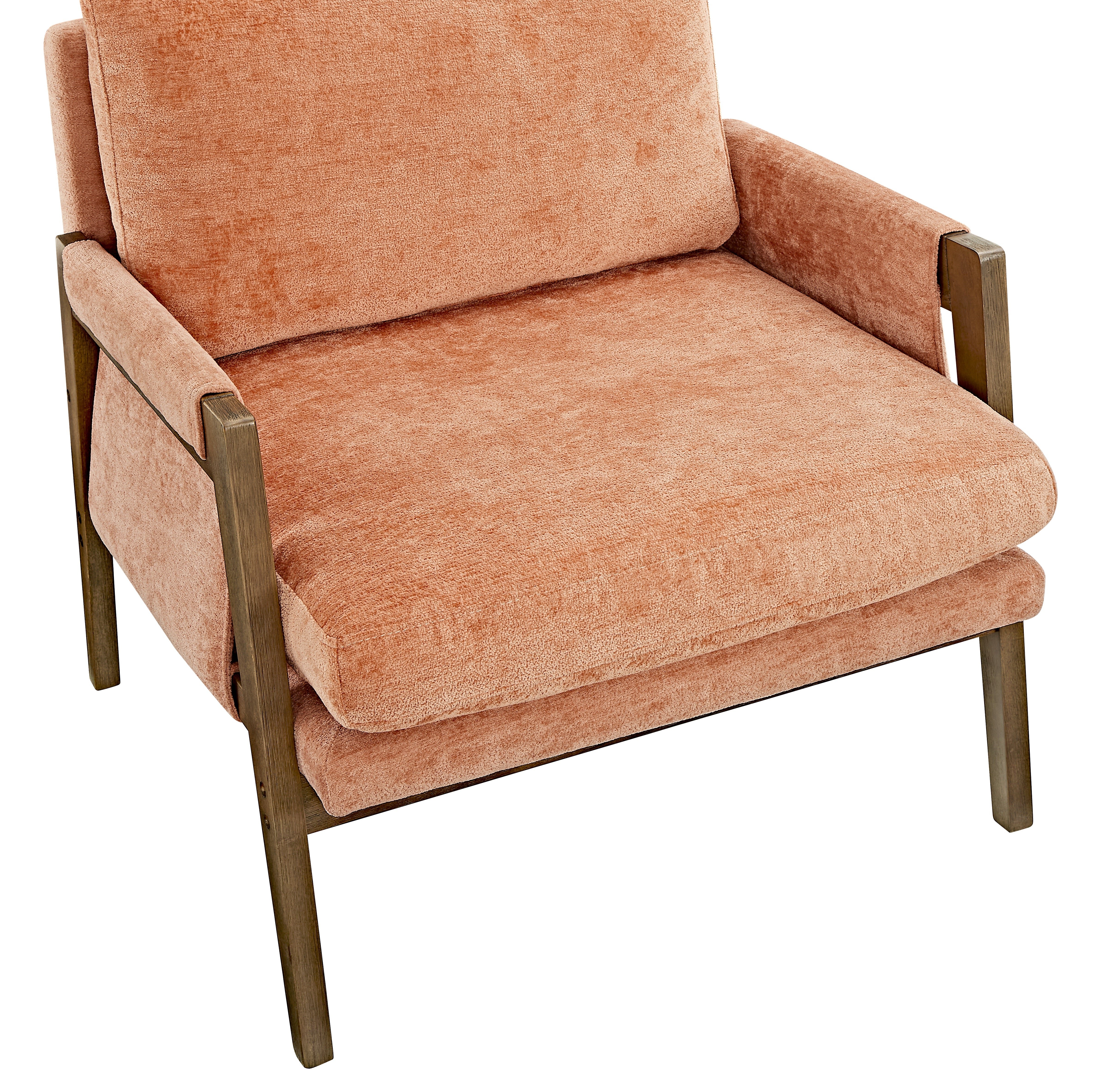 Kelly Mid-Century Modern Velvet Accent Armchair