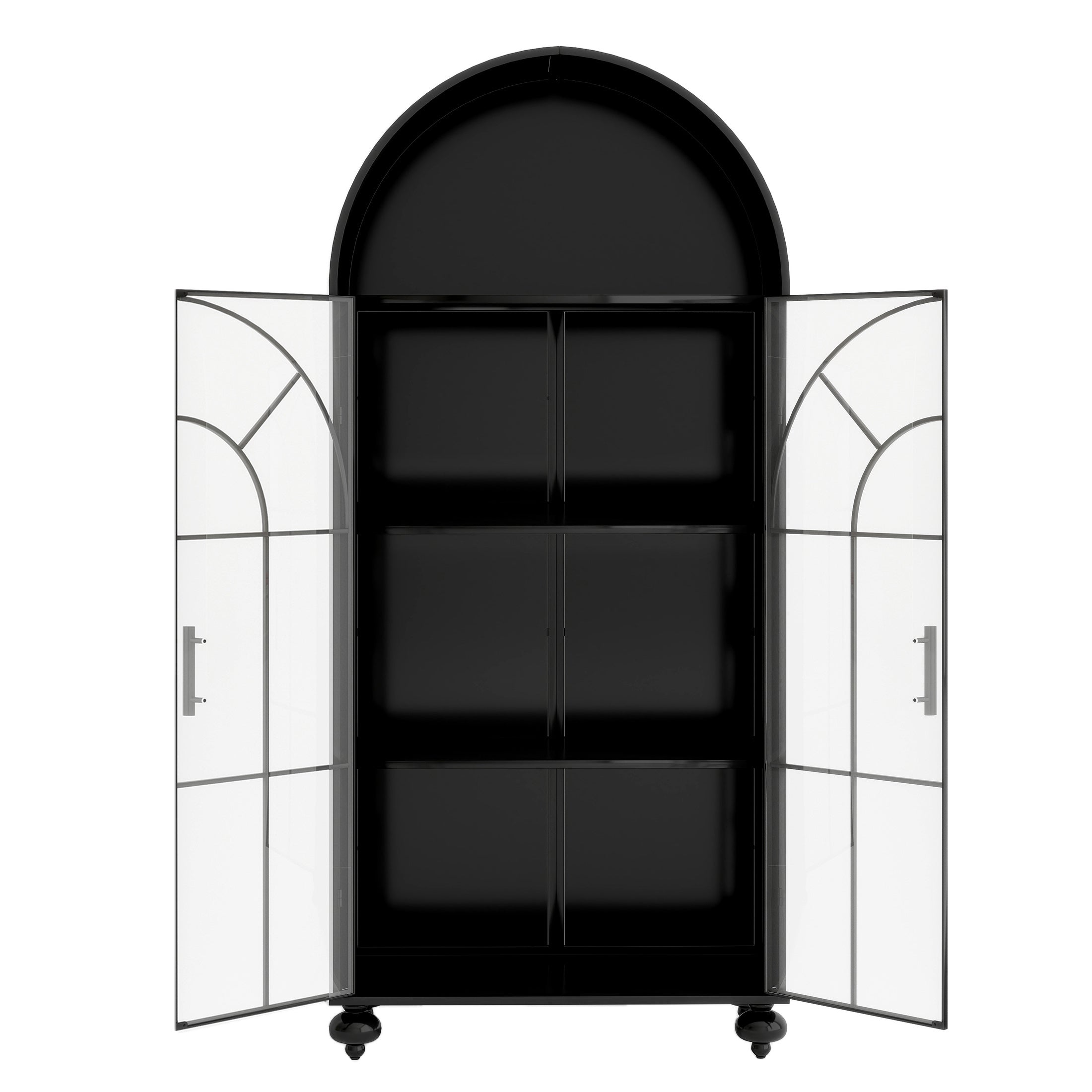 Modern Arched Storage Cabinet