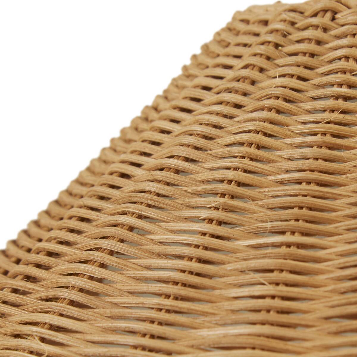 Colander Rattan Weave Shade Floor Lamp with Iron Base