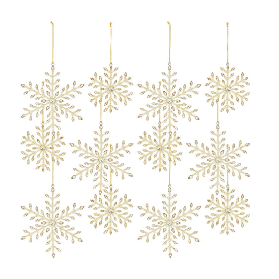 Gold-Beaded-Metal-Snowflake-Ornament-(set-of-12)-Gold-Ornaments