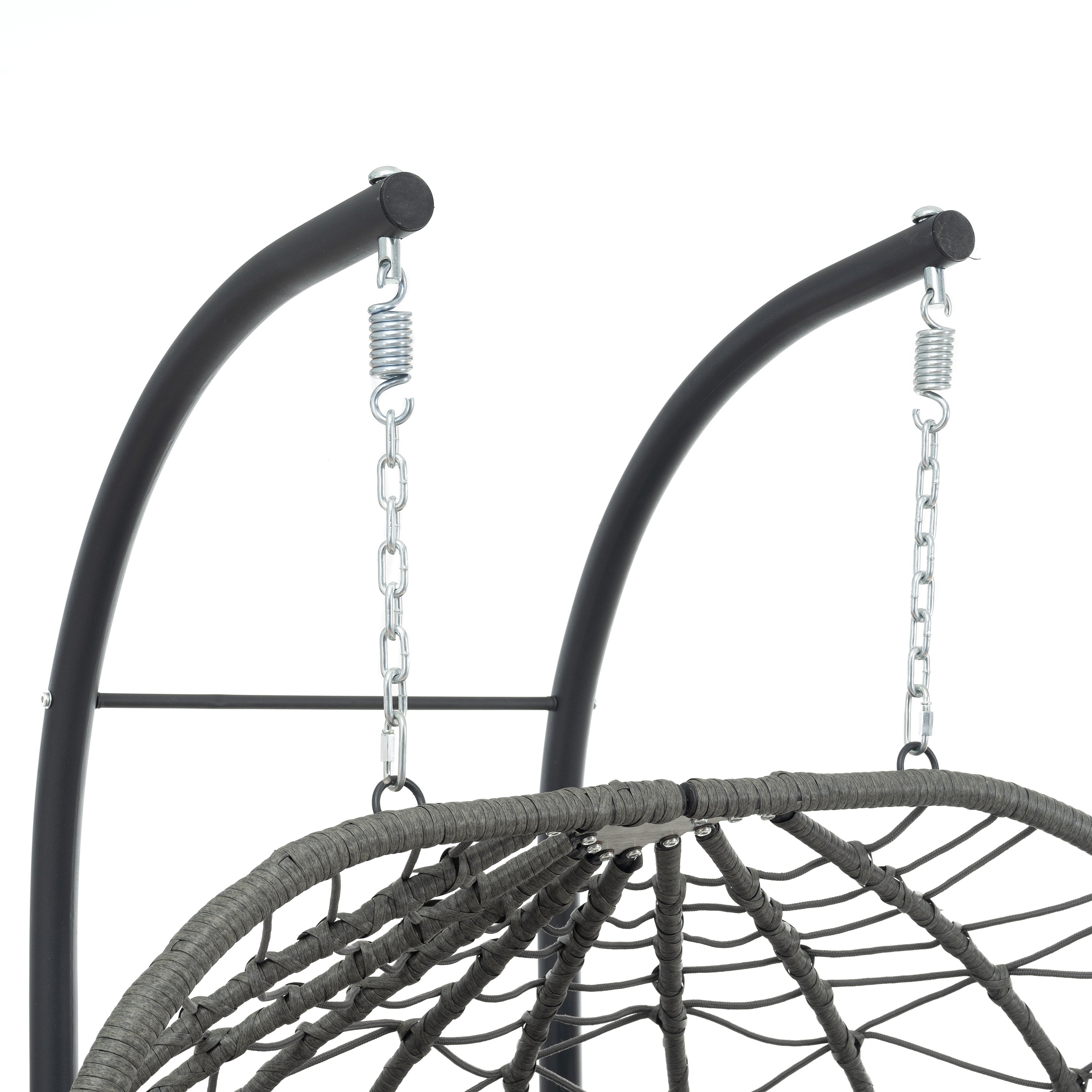 2-Person Swinging Egg Chair with Stand
