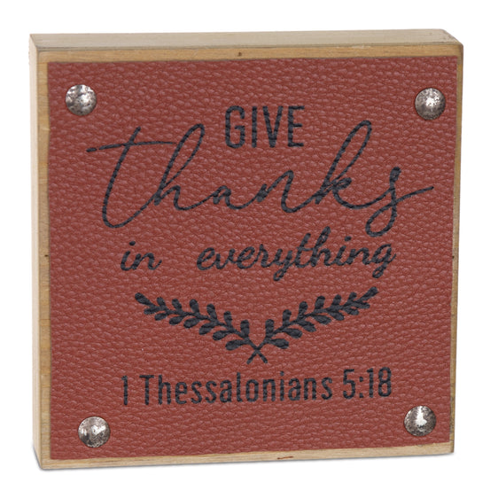 Give Thanks Harvest Sign, Set of 6