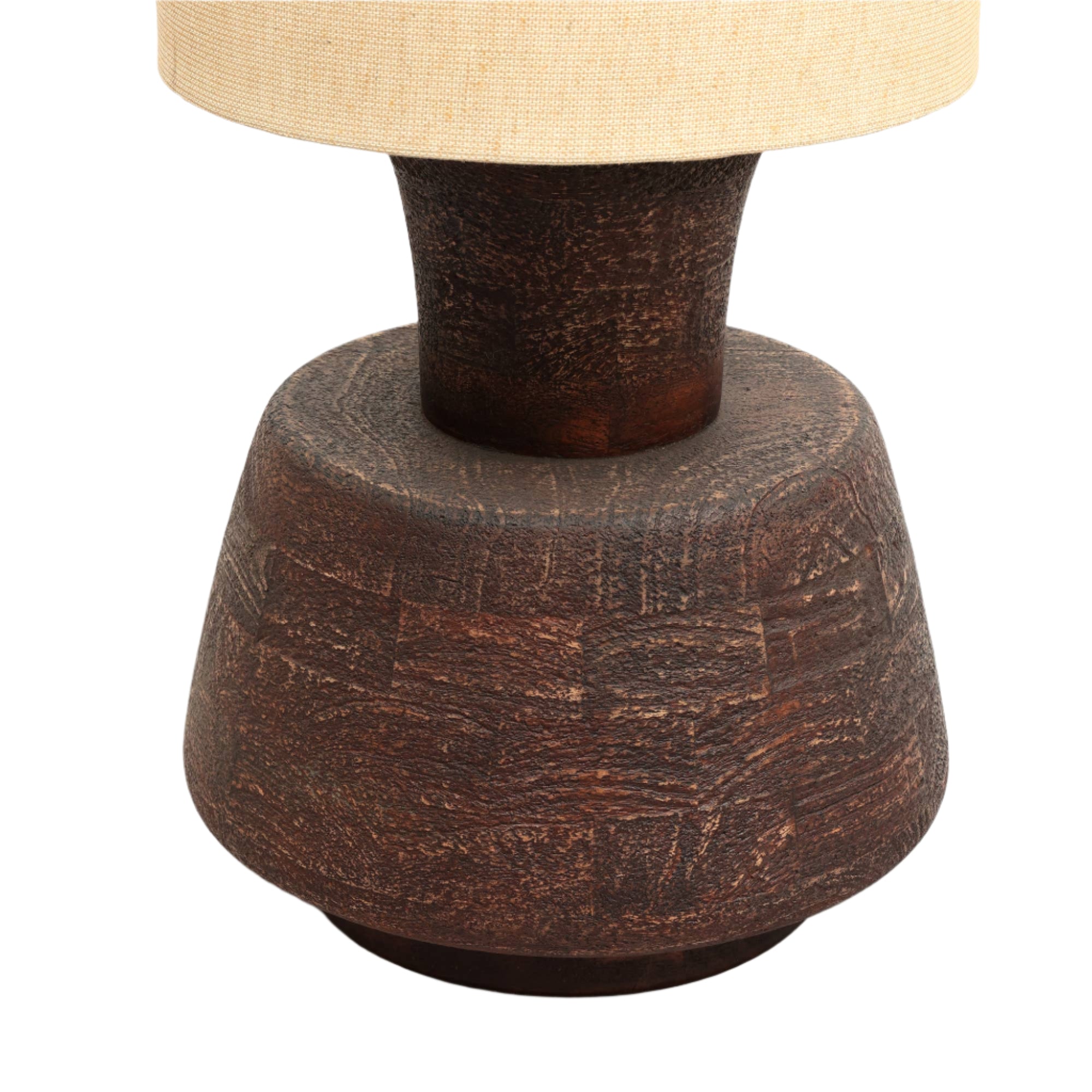 Decorative Table Lamp with Wooden Base