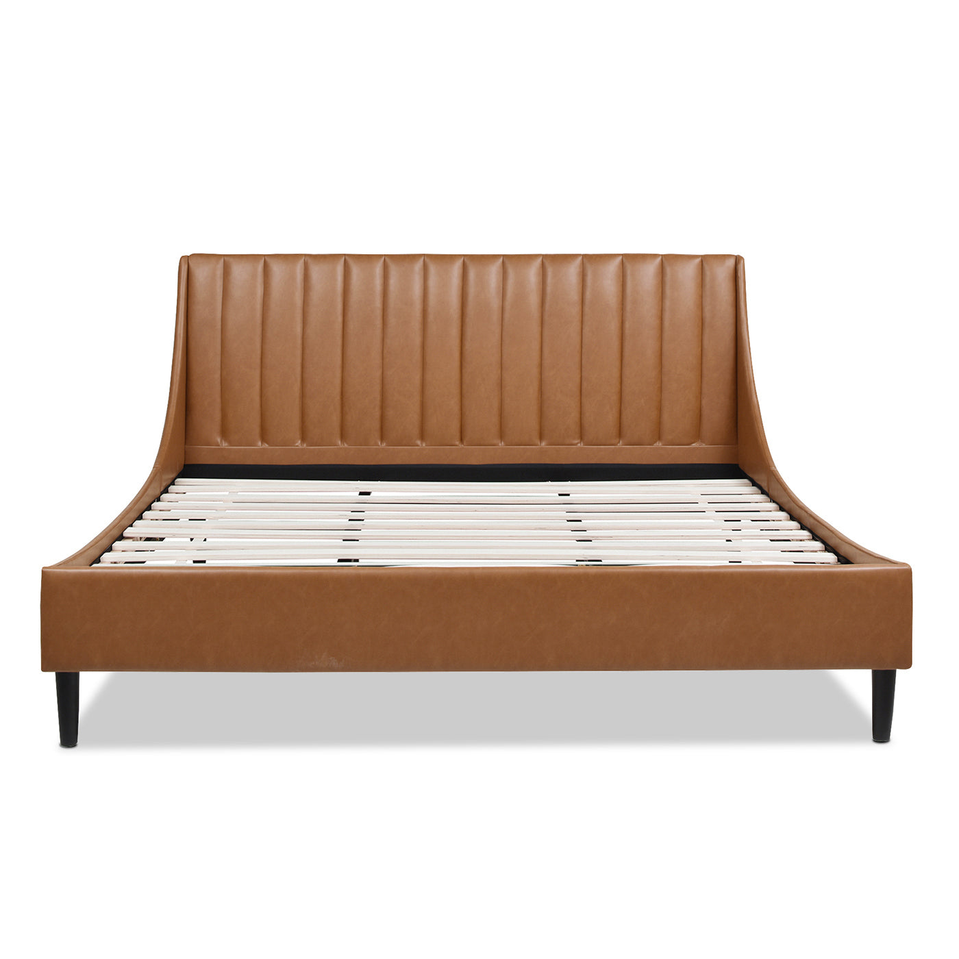 Asphodel Upholstered Platform Bed with Channel Tufted Headboard