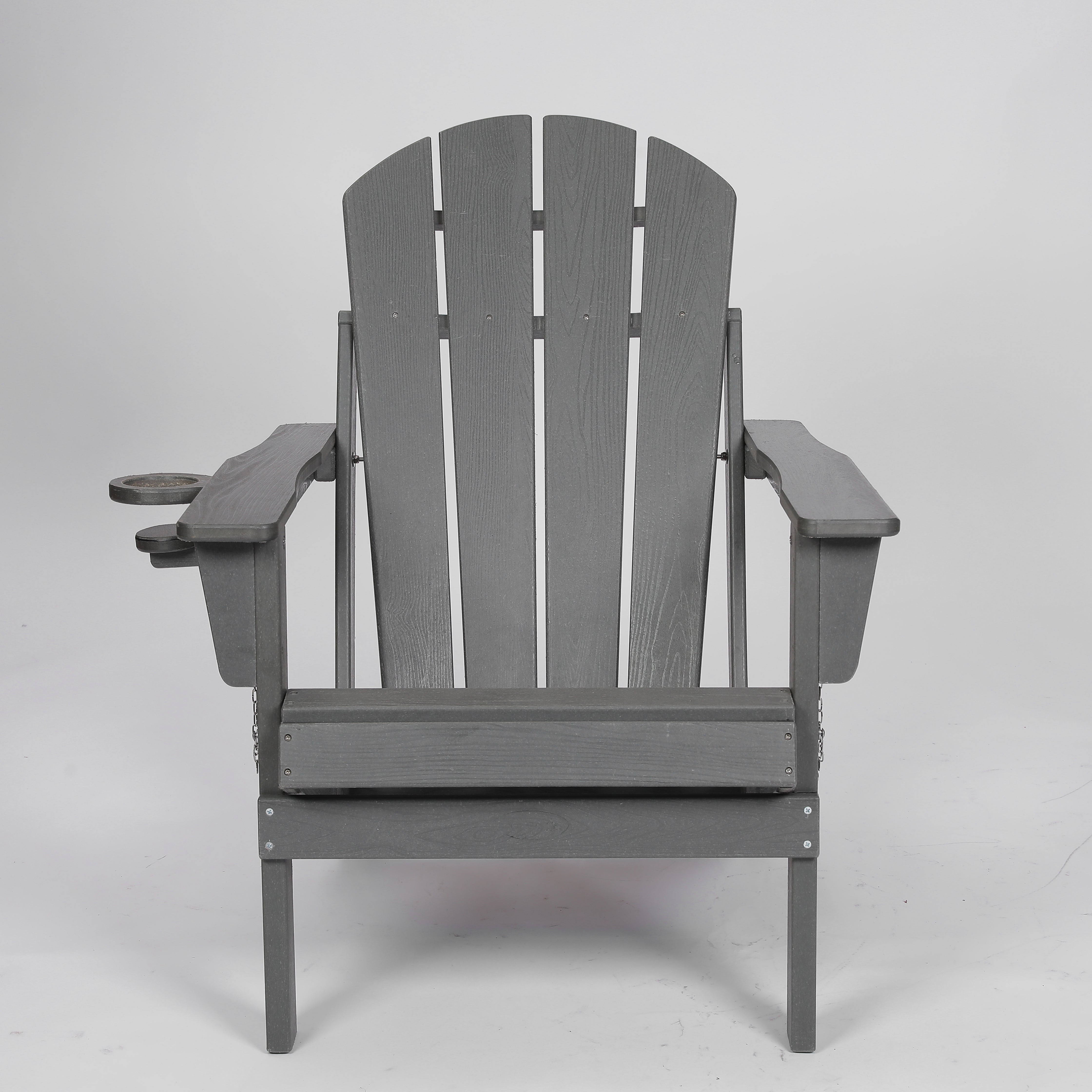 Composite Folding Adirondack Chair with Dual Cup Holder