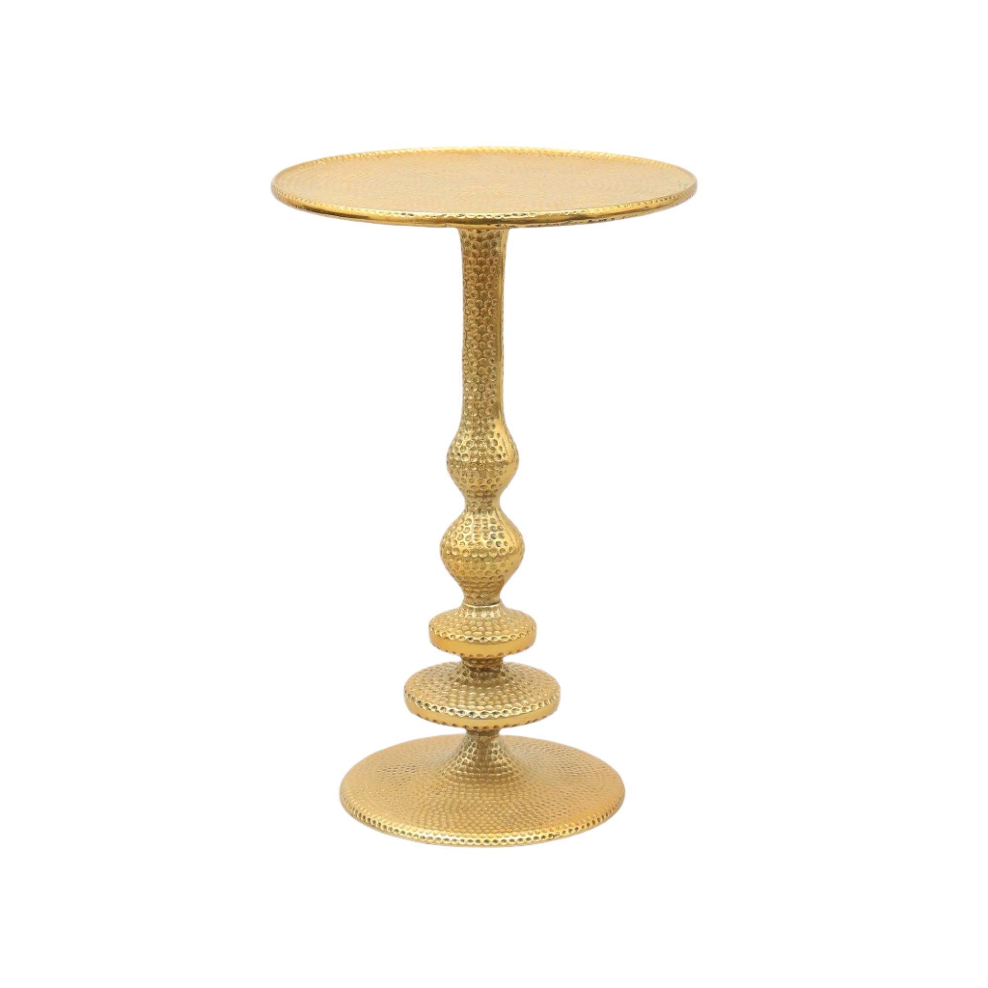 Decorative Aluminium Accent Side Table-16X16X24"