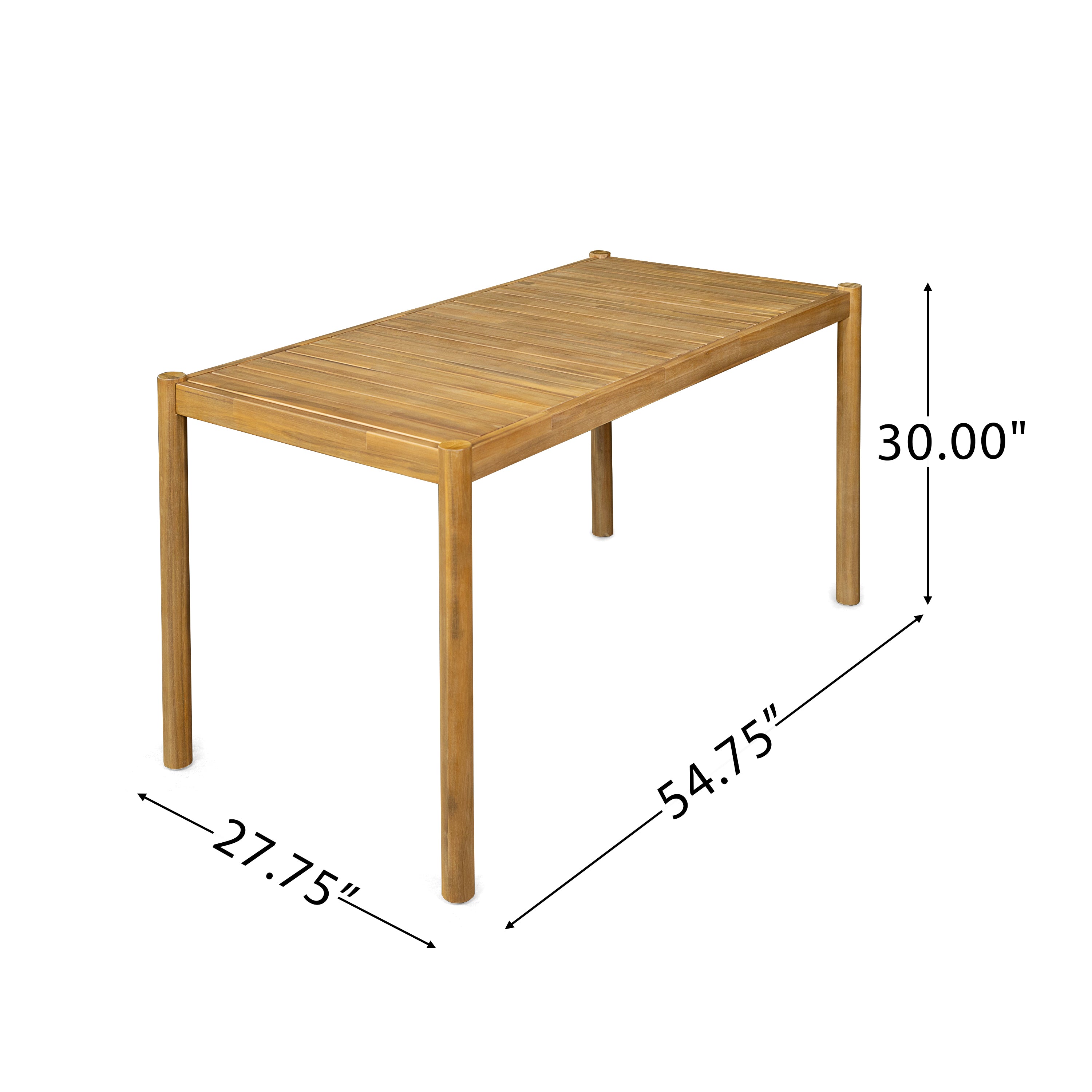 Acacia Wood Outdoor Dining Set of 5