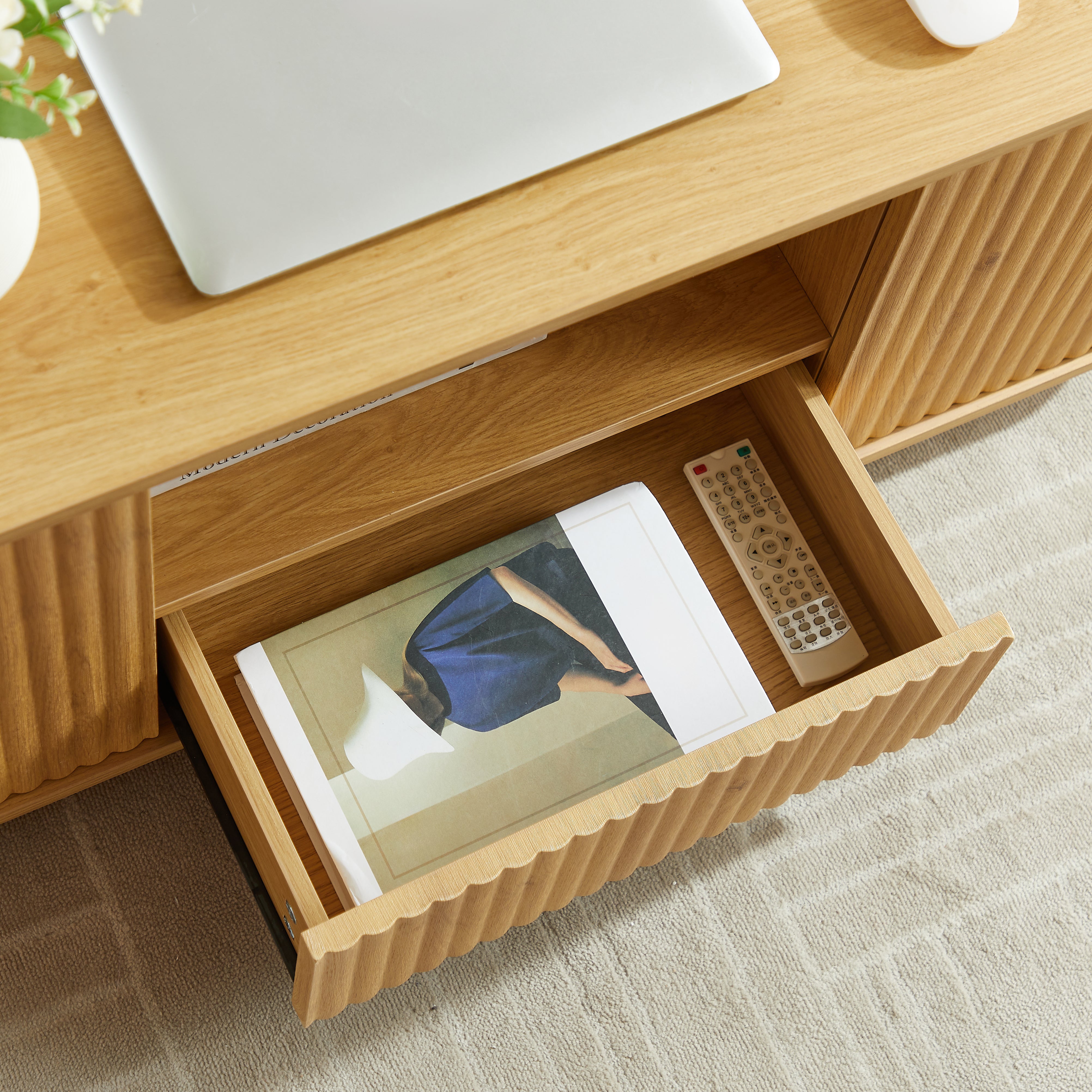 Modern Wavy Rounded Coffee Table