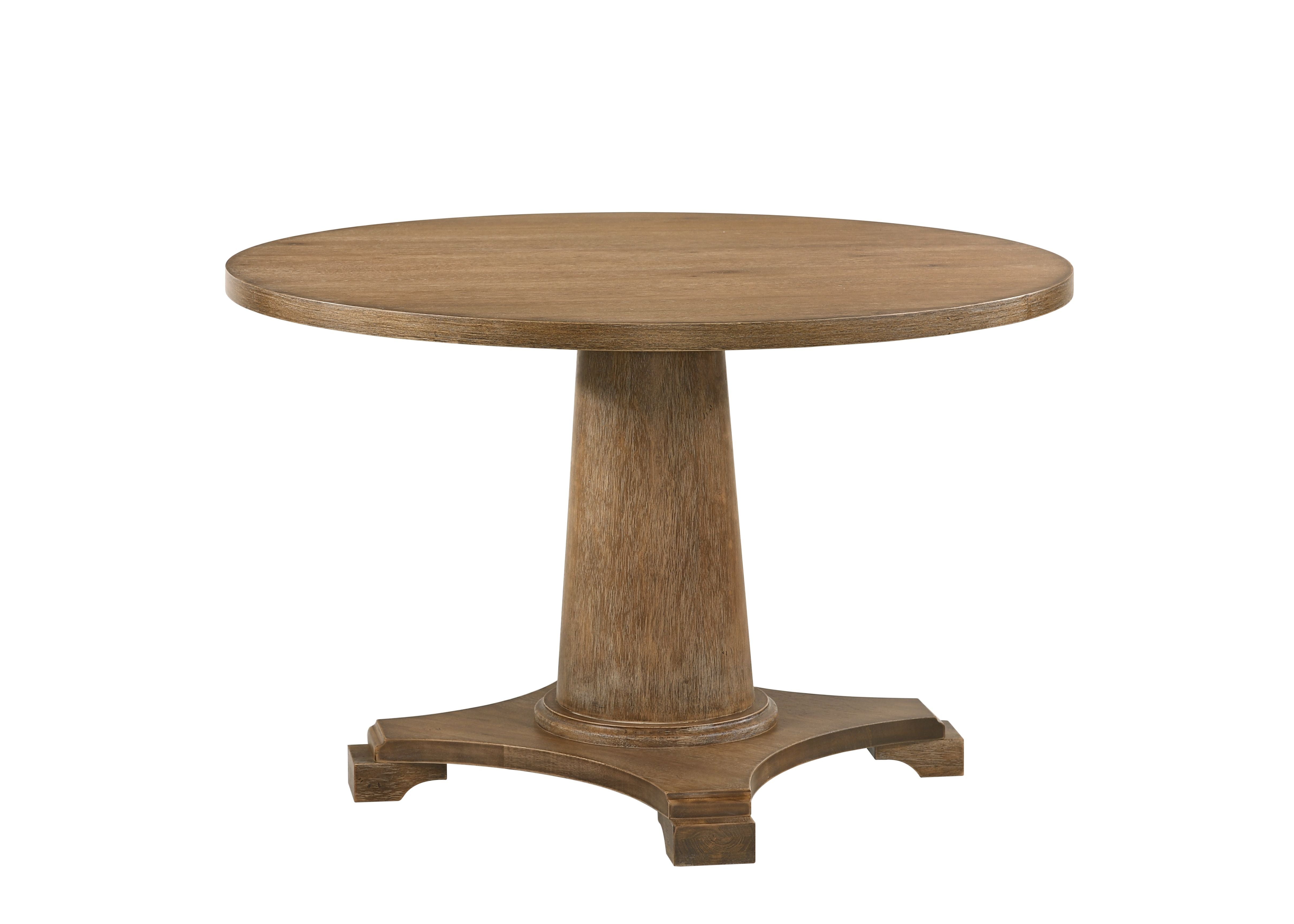 5-Piece Dining Room Set with Round Table and 4 Tufted Back Chairs