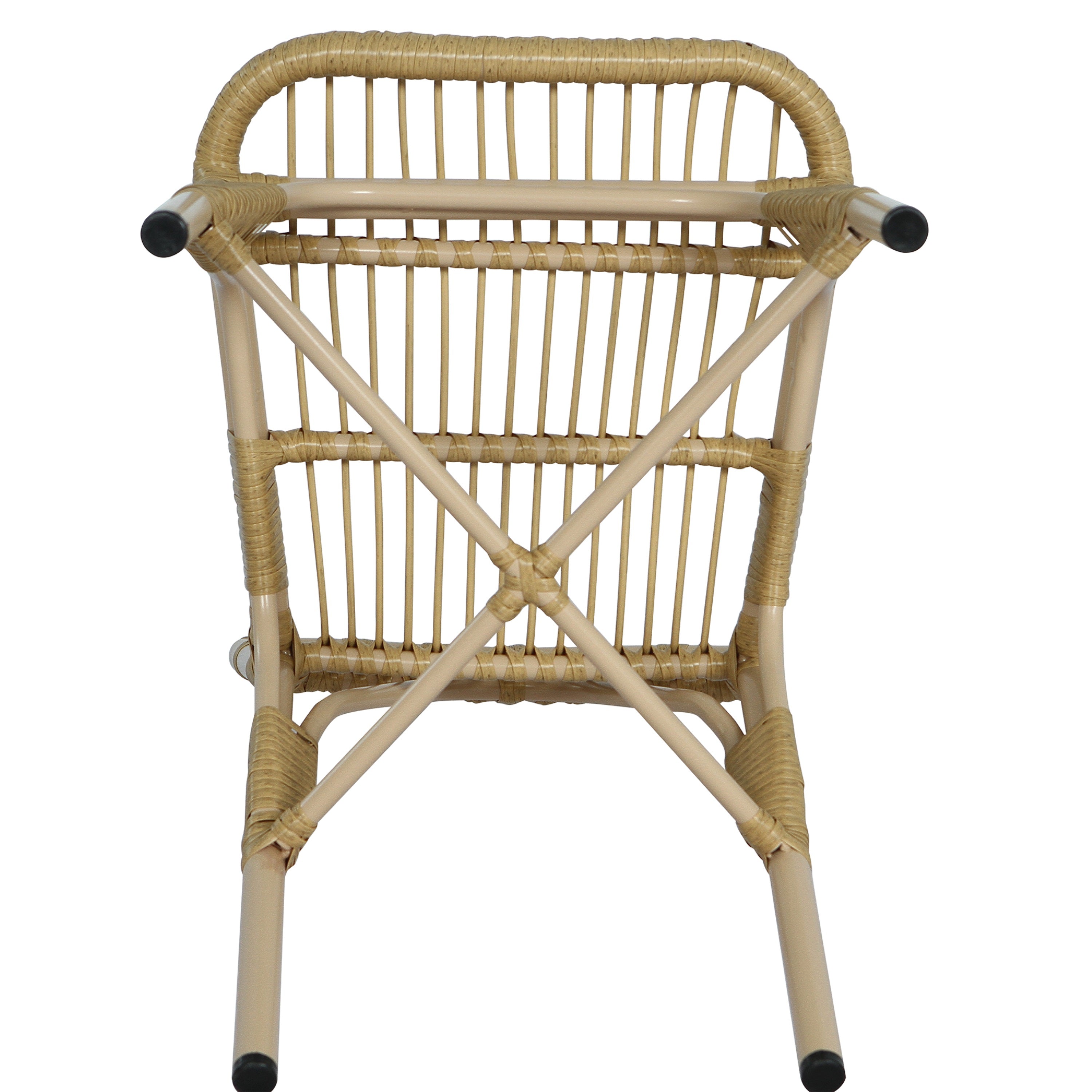 Outdoor Rattan Patio Dining Chairs, Set of 2