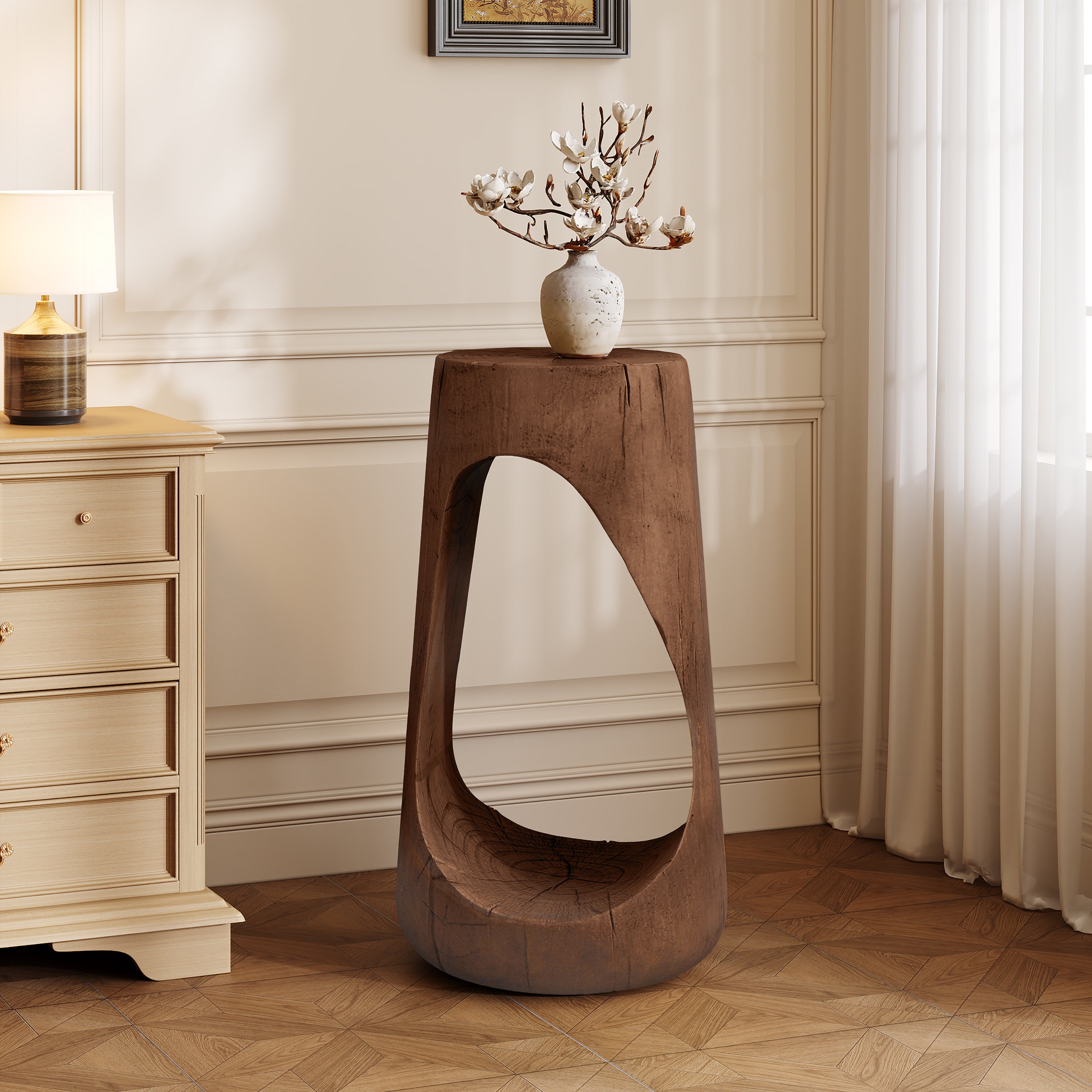 Hollow Design Accent Table