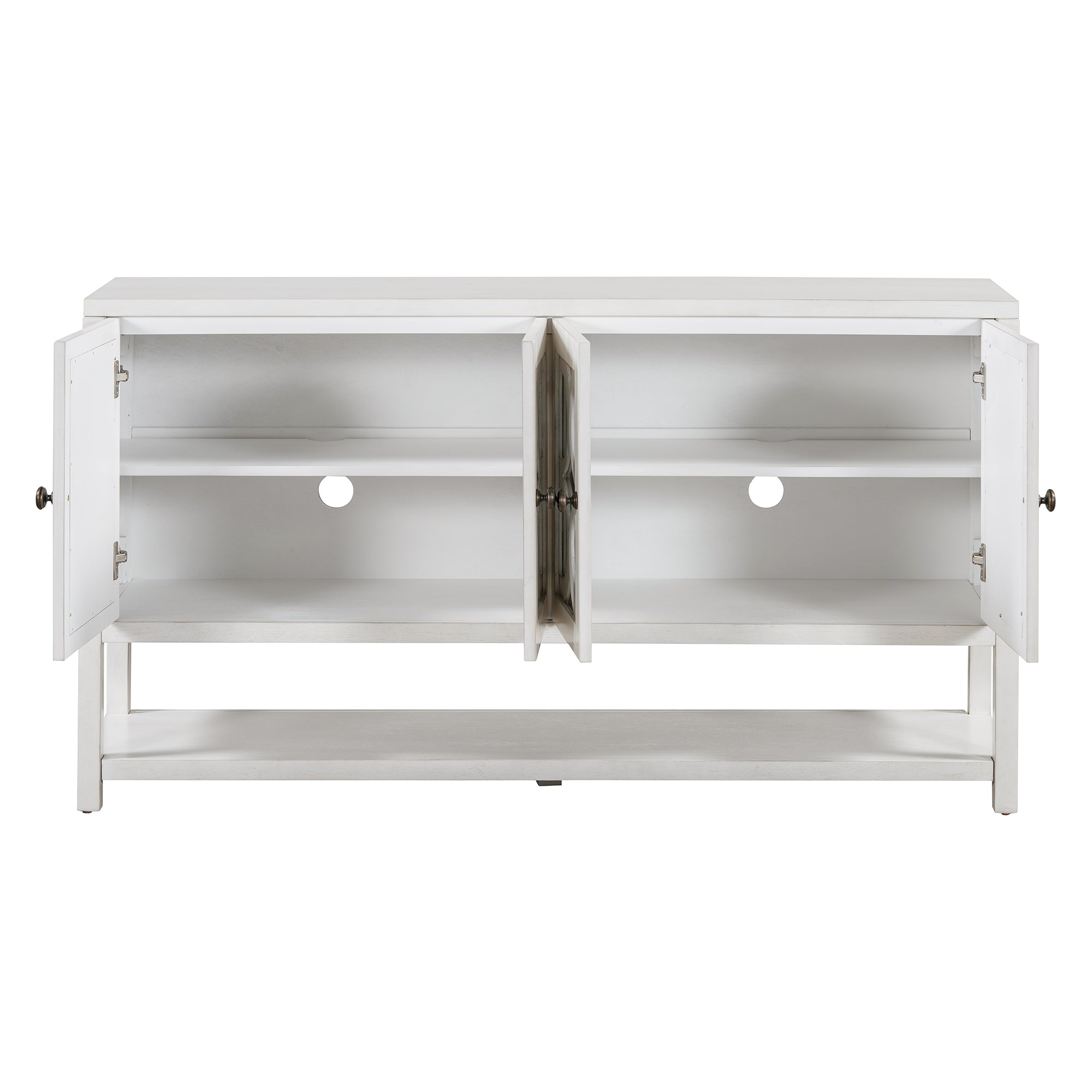 Mirrored Door Console Table
