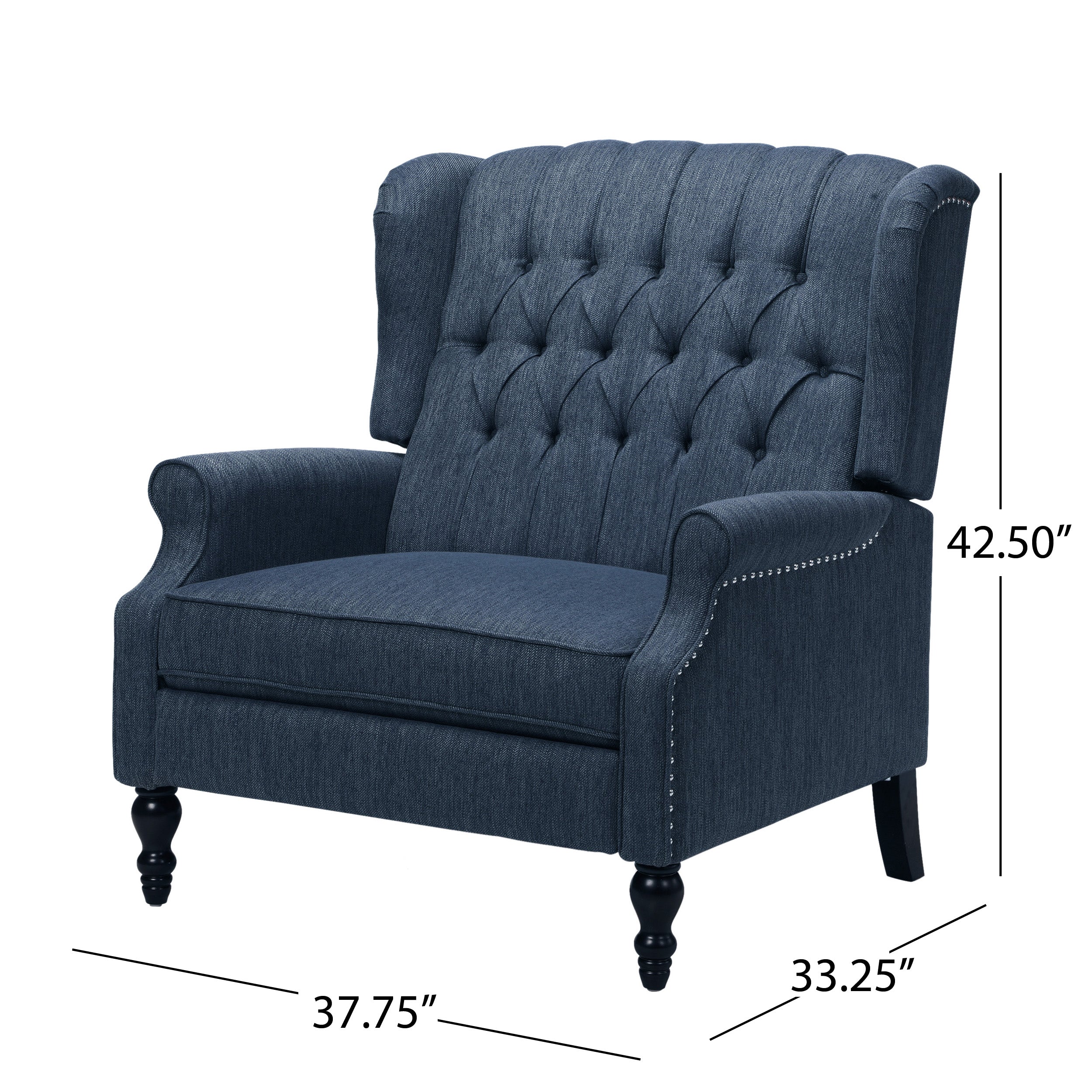 Oversized Wingback Tufted Recliner Accent Chair