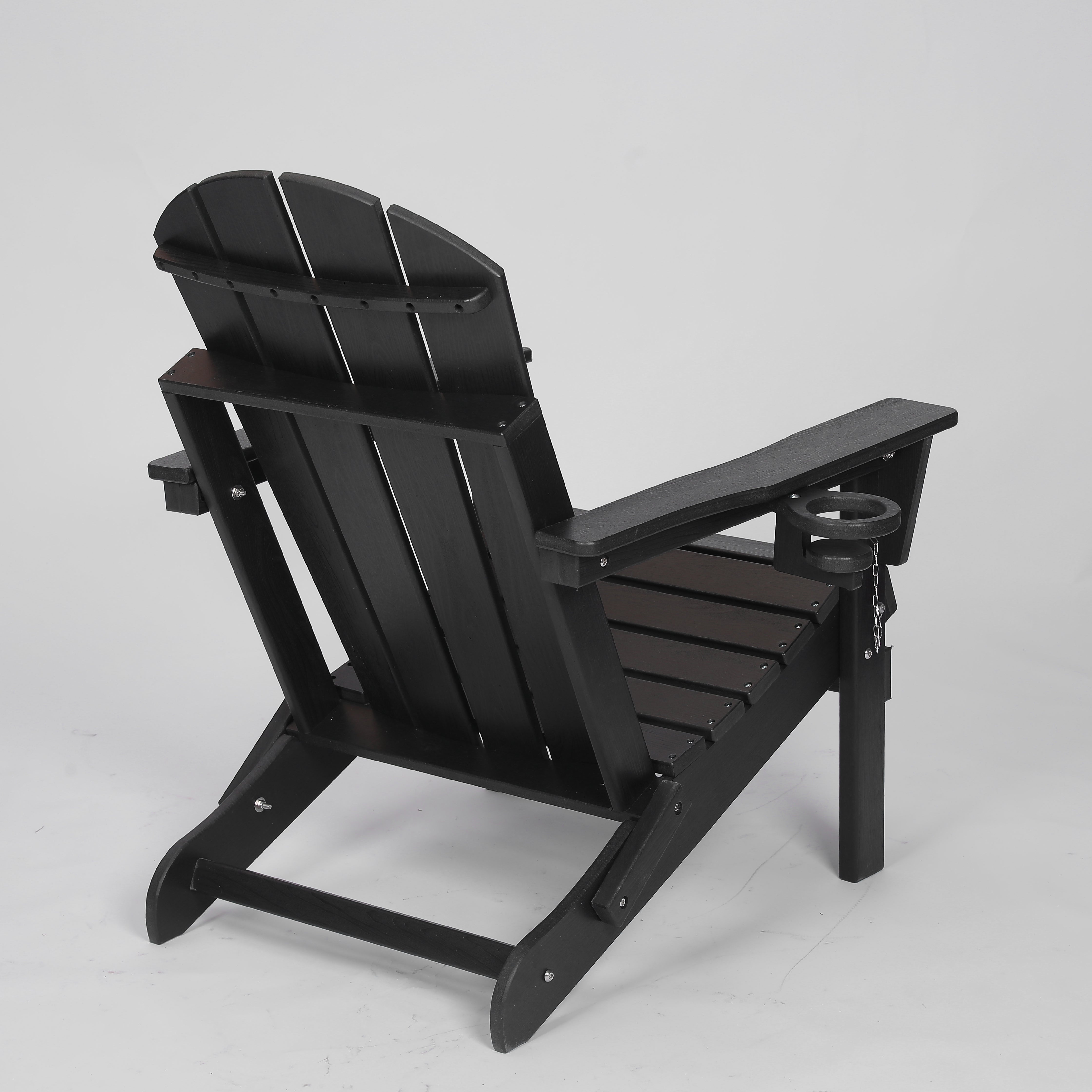 Composite Folding Adirondack Chair with Dual Cup Holder