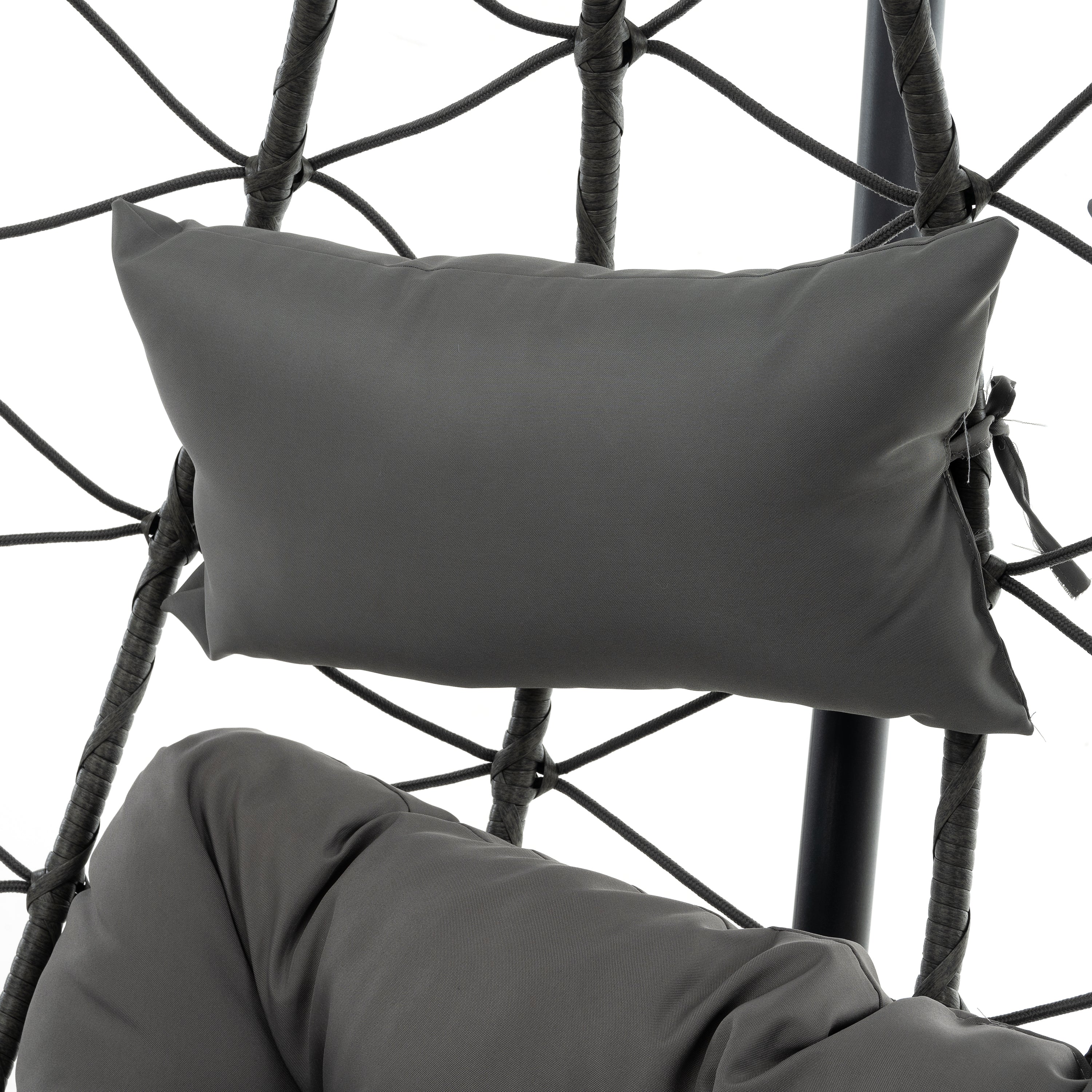 2-Person Swinging Egg Chair with Stand