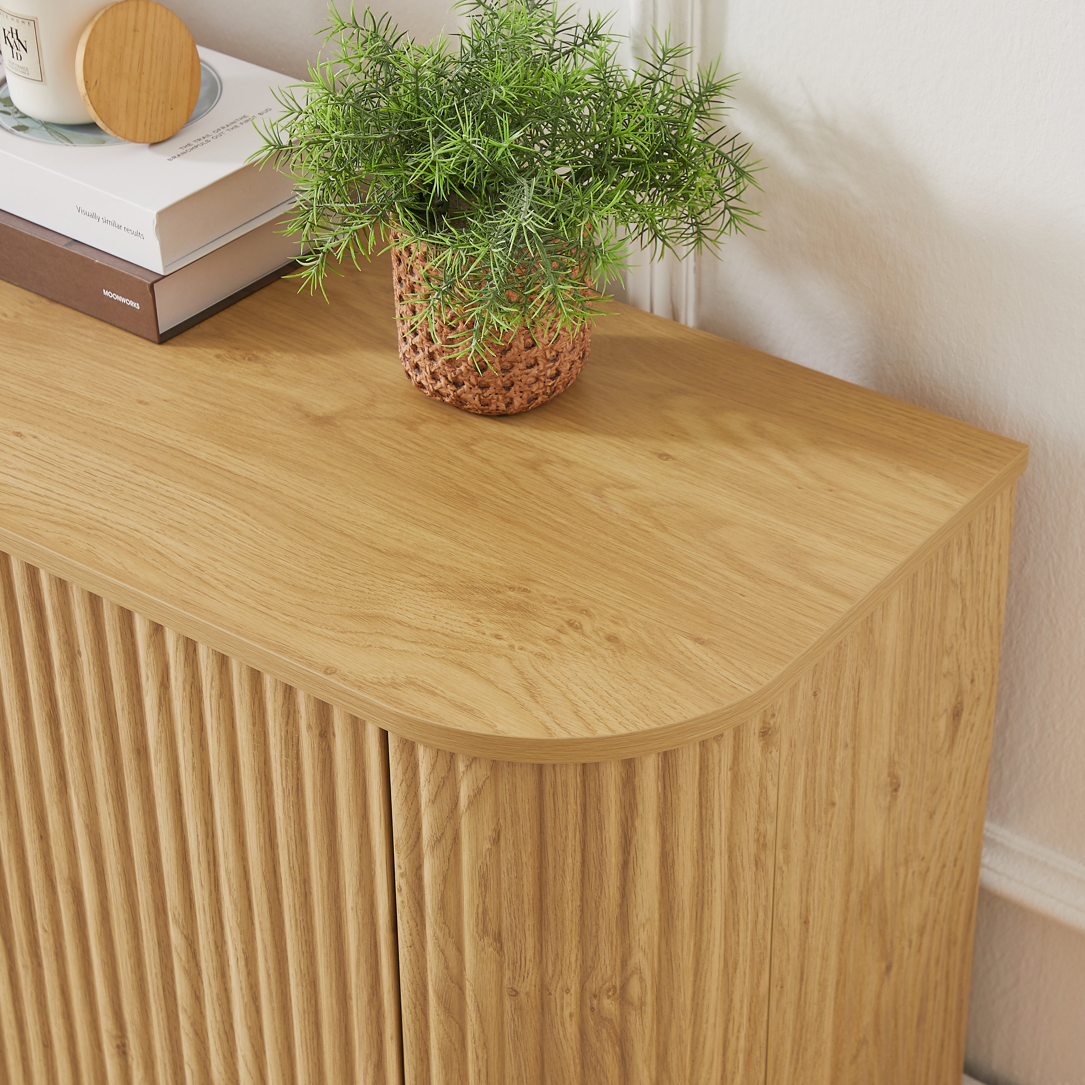 Fluted TV Stand