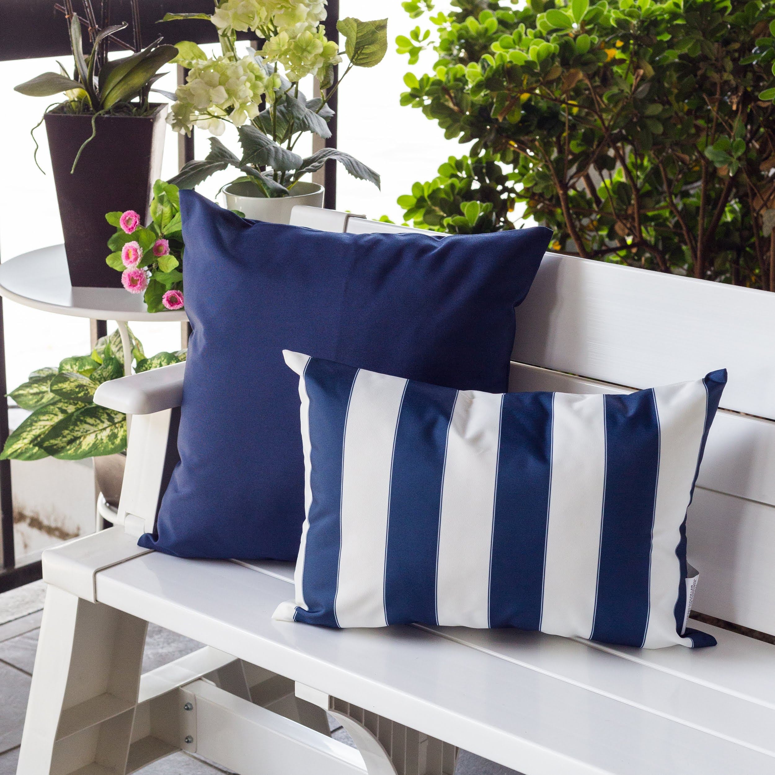 Horizon Stripe Outdoor Lumbar Pillow