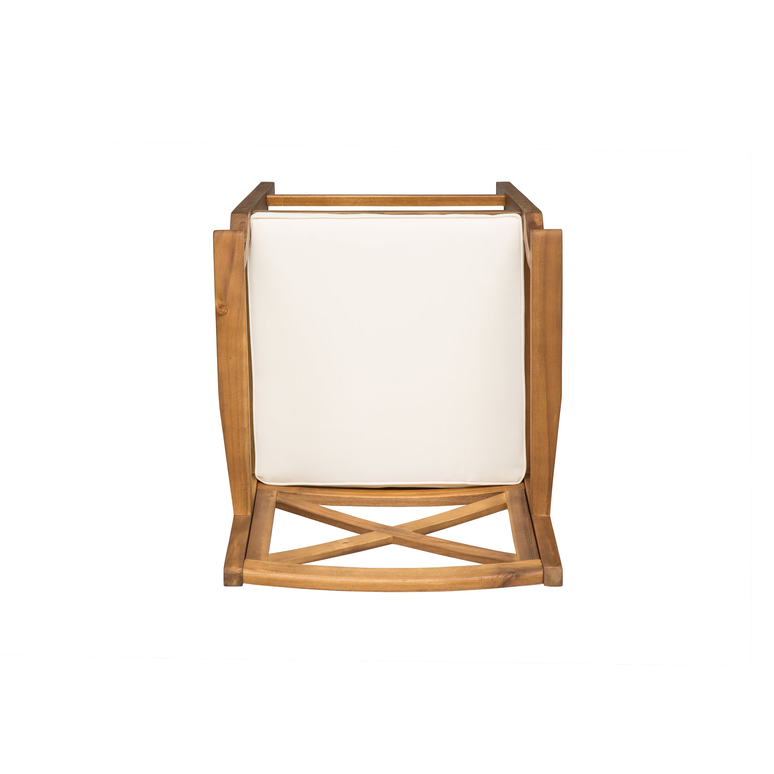 Perla Outdoor Acacia Wood Barstools, Set of 2