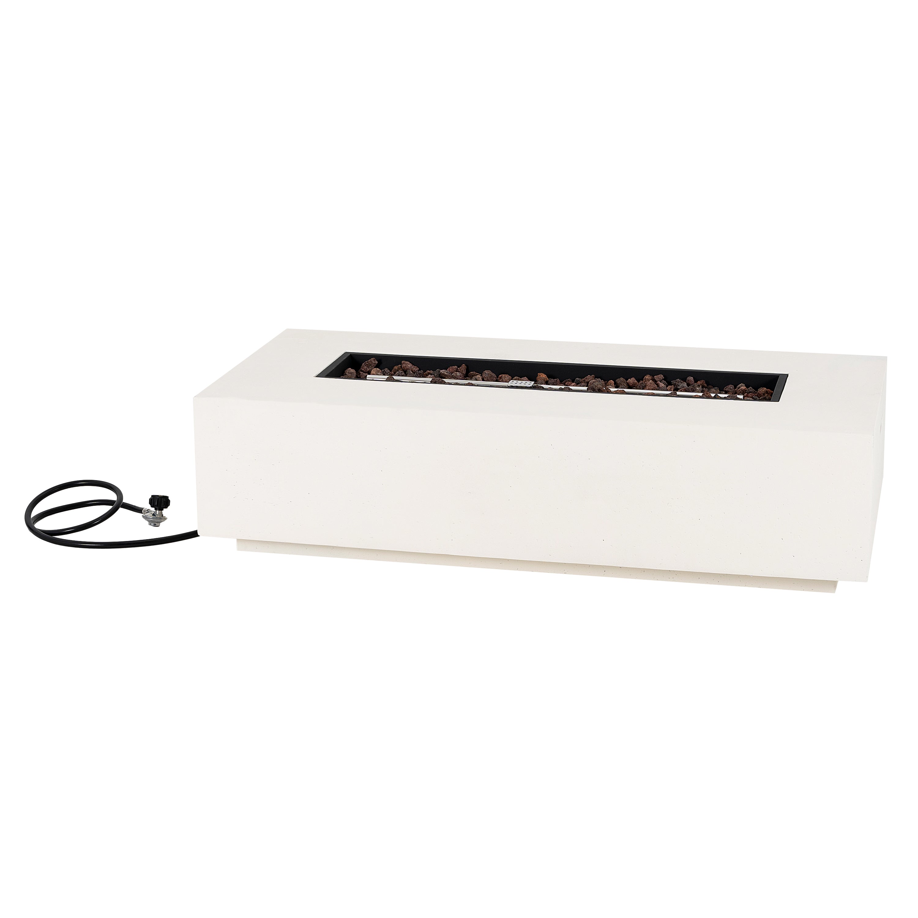Outdoor 56" Rectangular 50,000 BTU Fire Pit, Tank Cover Not Included