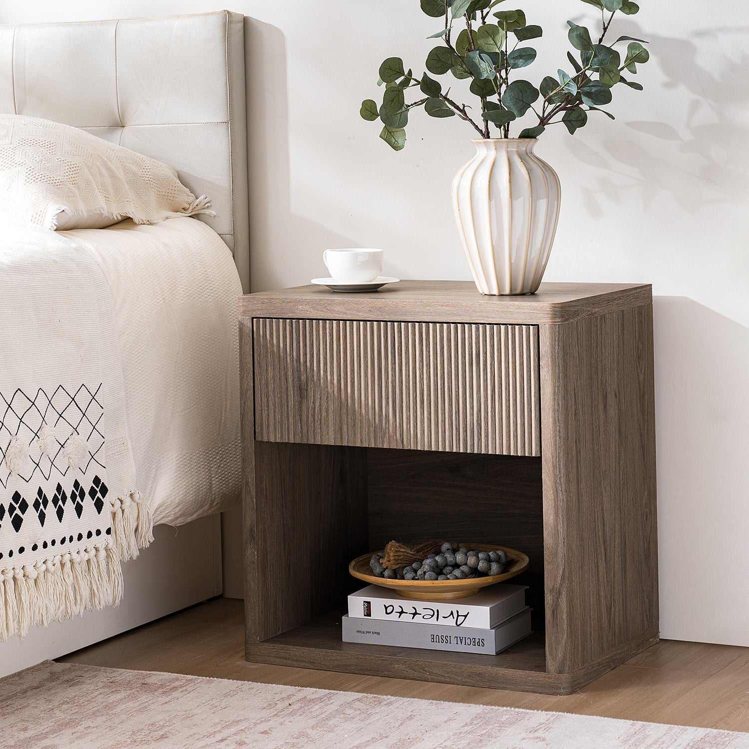 Alder Fluted Nightstand