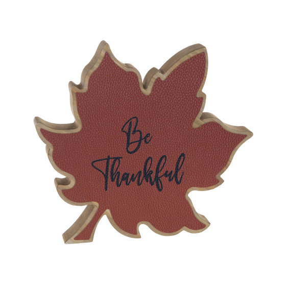 Thankful Leaf Harvest Sign, Set of 6
