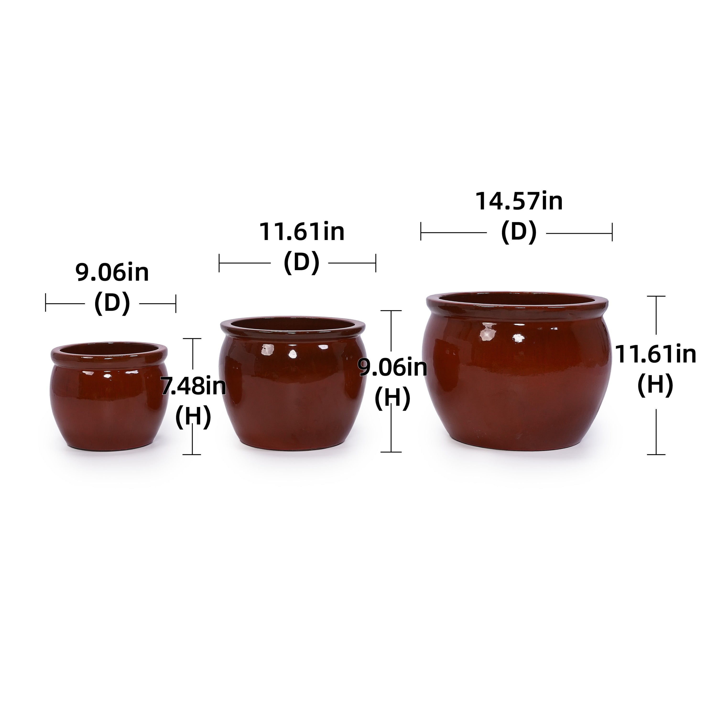 Talvik Handmade Ceramic Planter, Set of 3