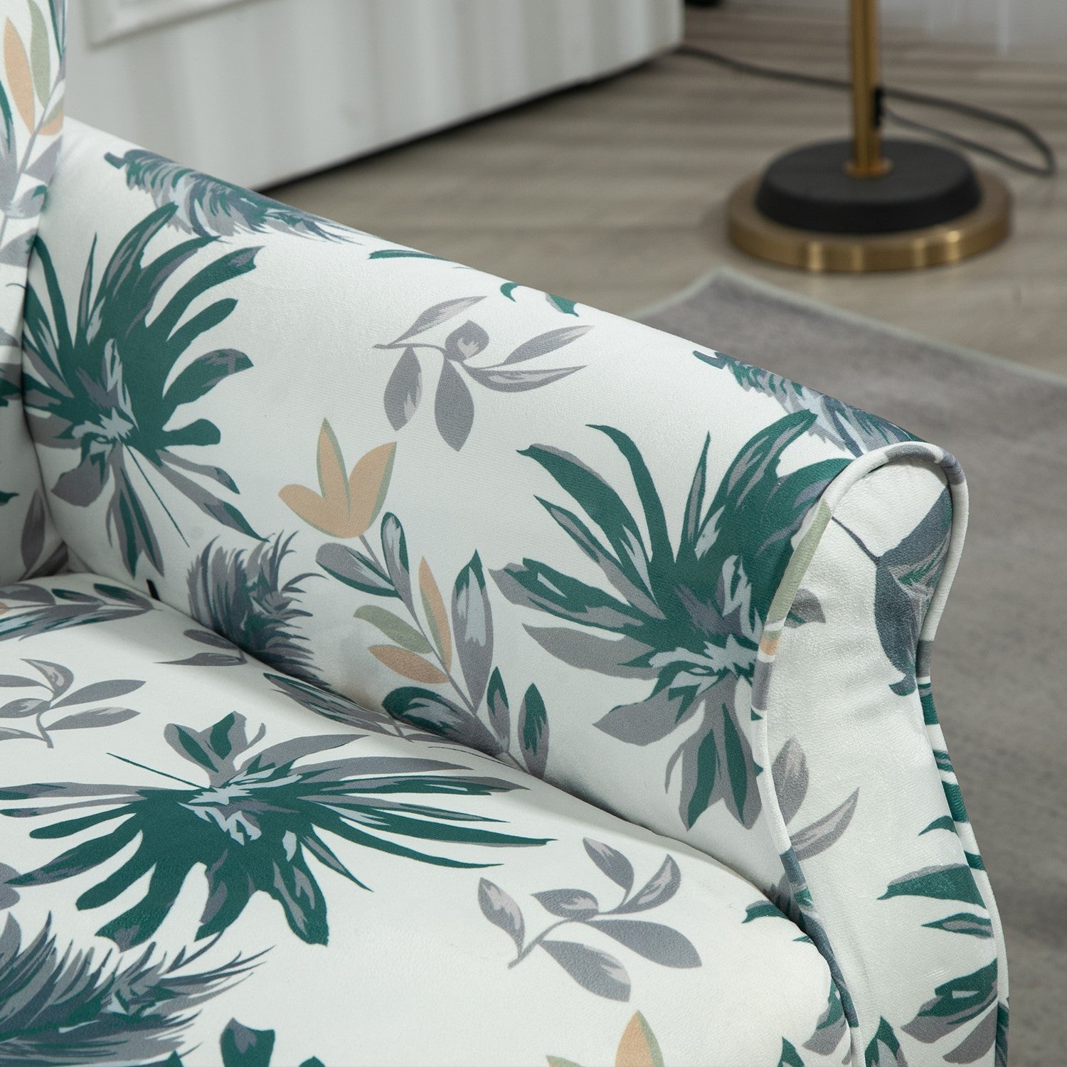 Mid-Century Modern Wingback Accent Chair