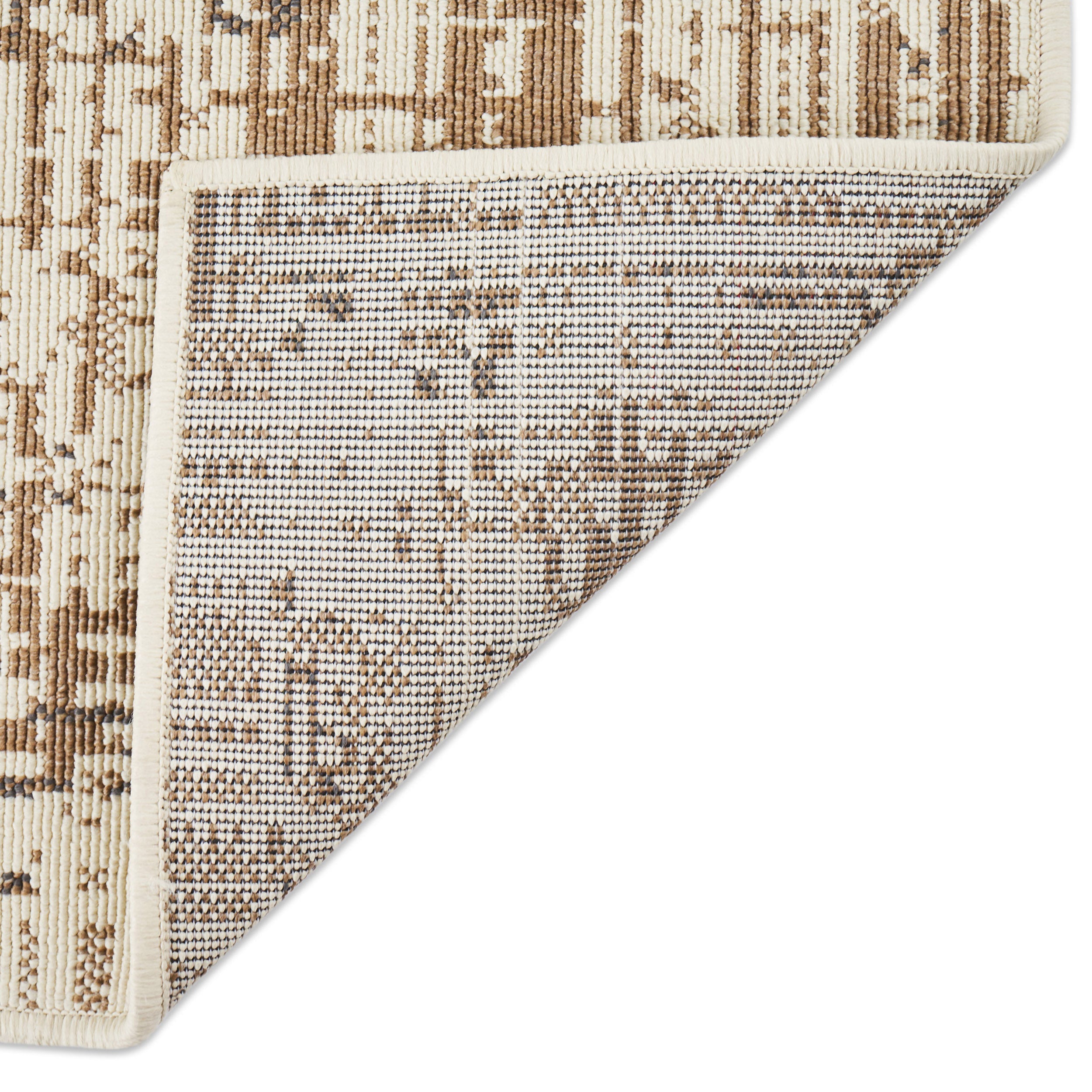 84" x 63" Outdoor Rug with Rectangle Shape and Vintage-Inspired Pattern