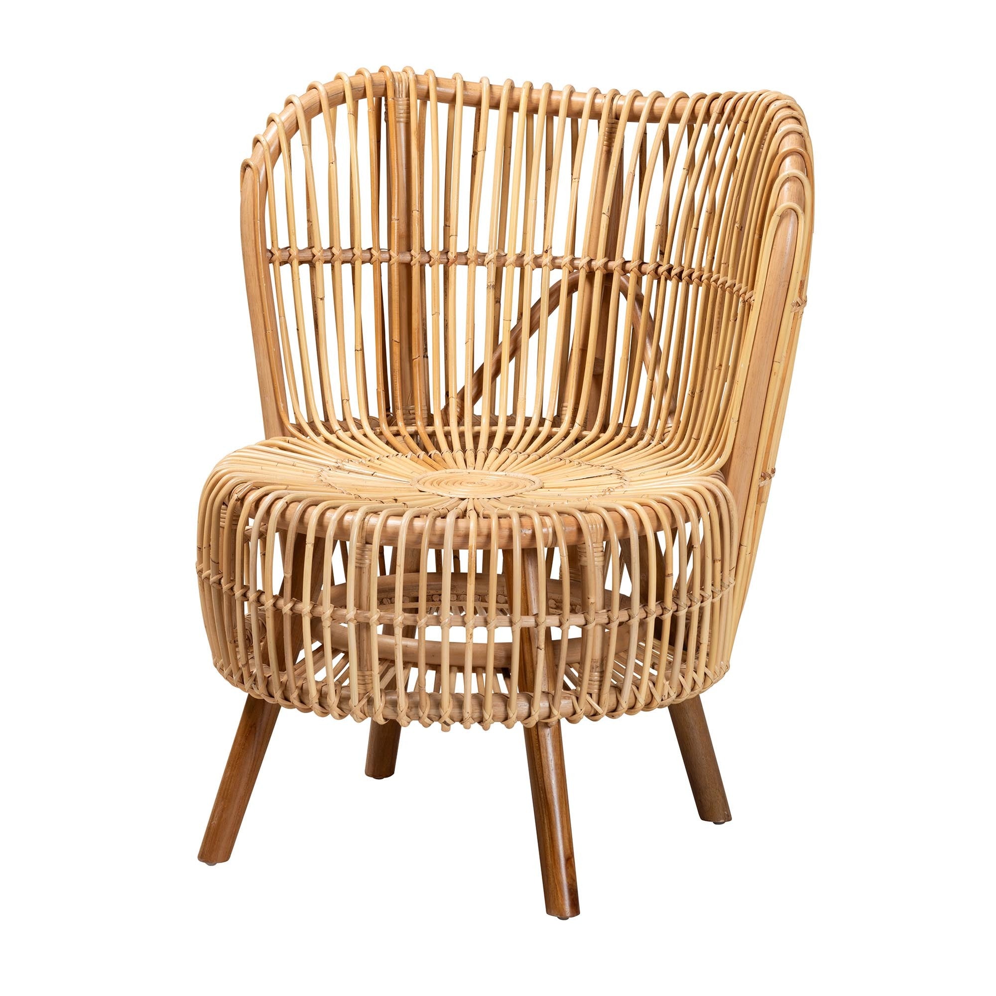 Camellia Rattan Tall Lounge Chair