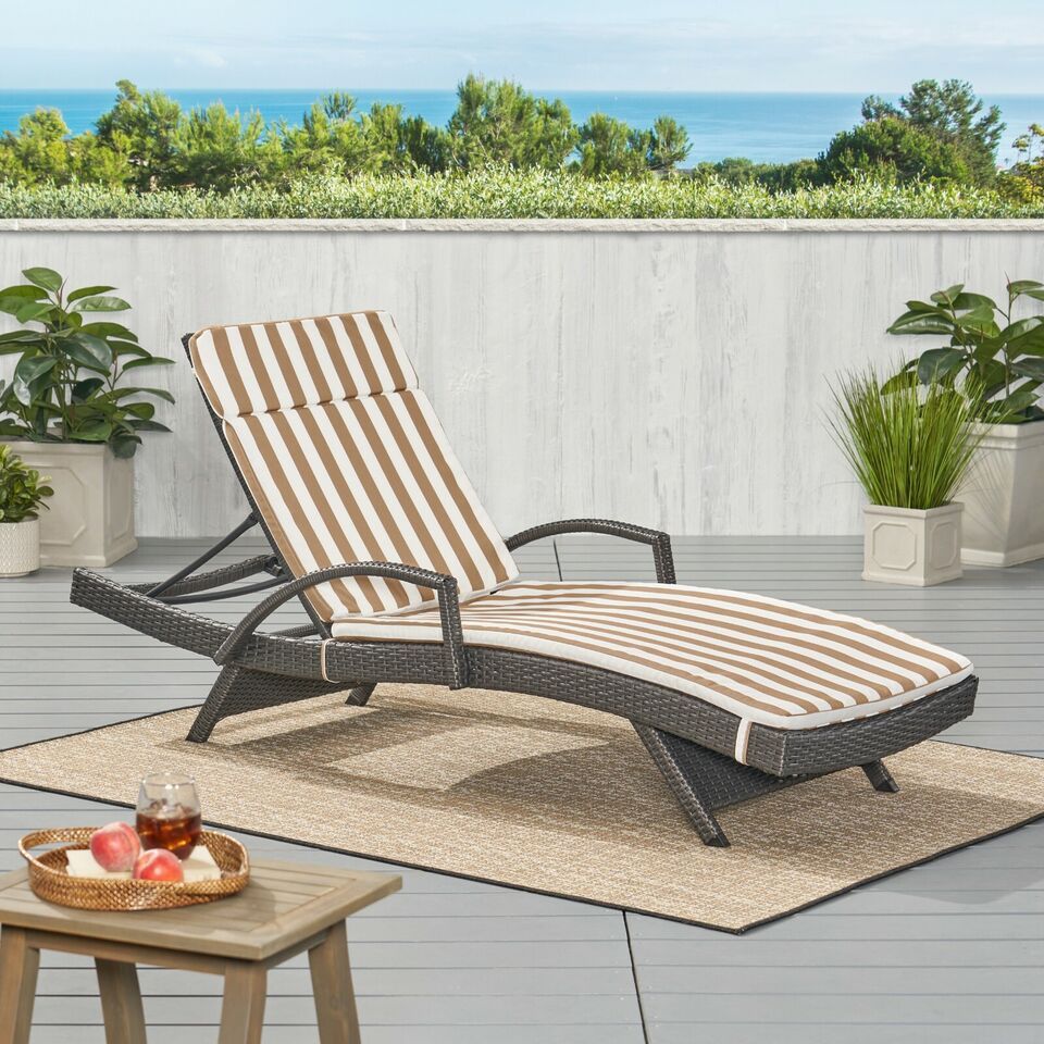 Salem Outdoor Chaise Lounge Cushion, Set of 2