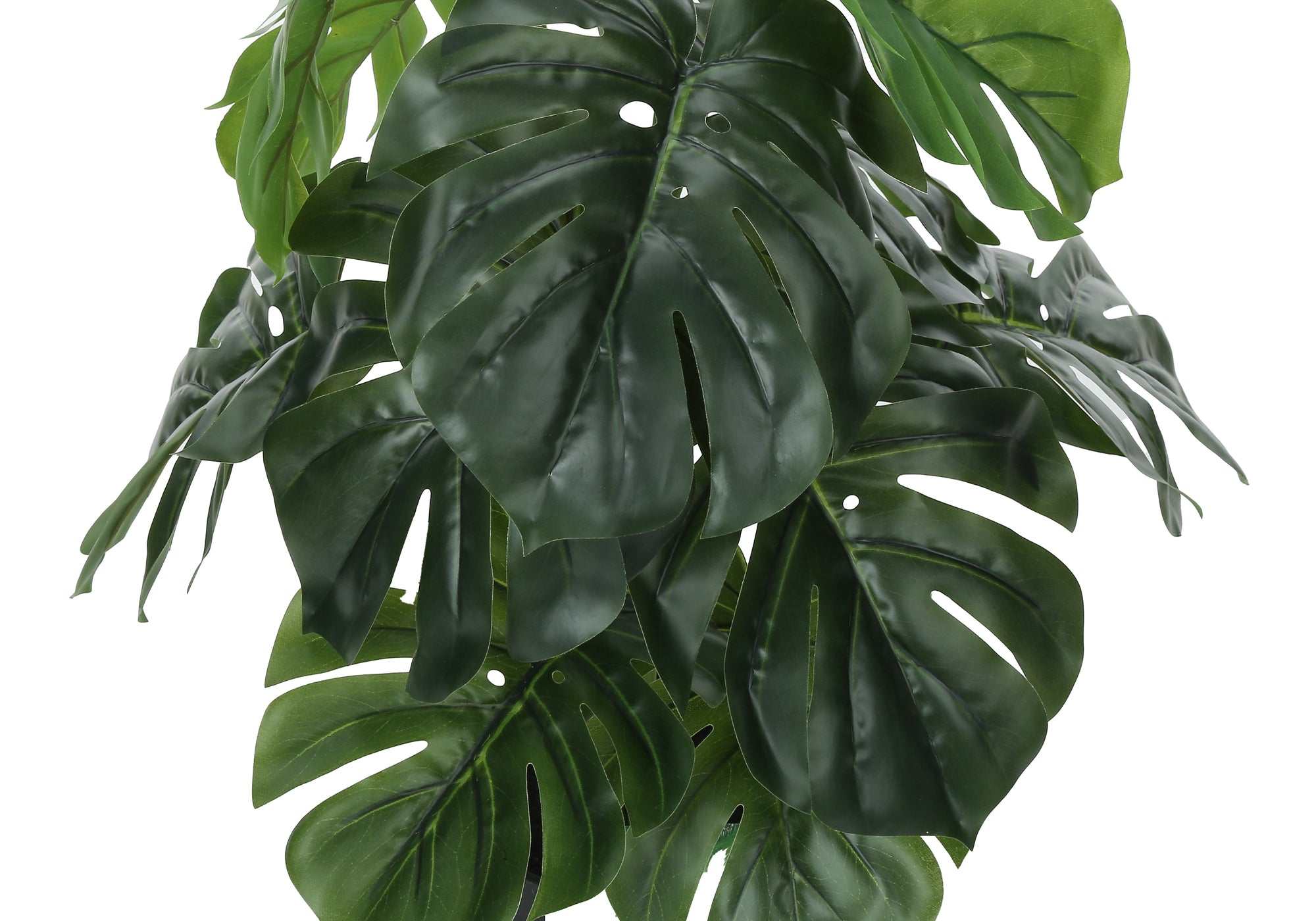 24" Tall Artificial Monstera Plant with Black Pot