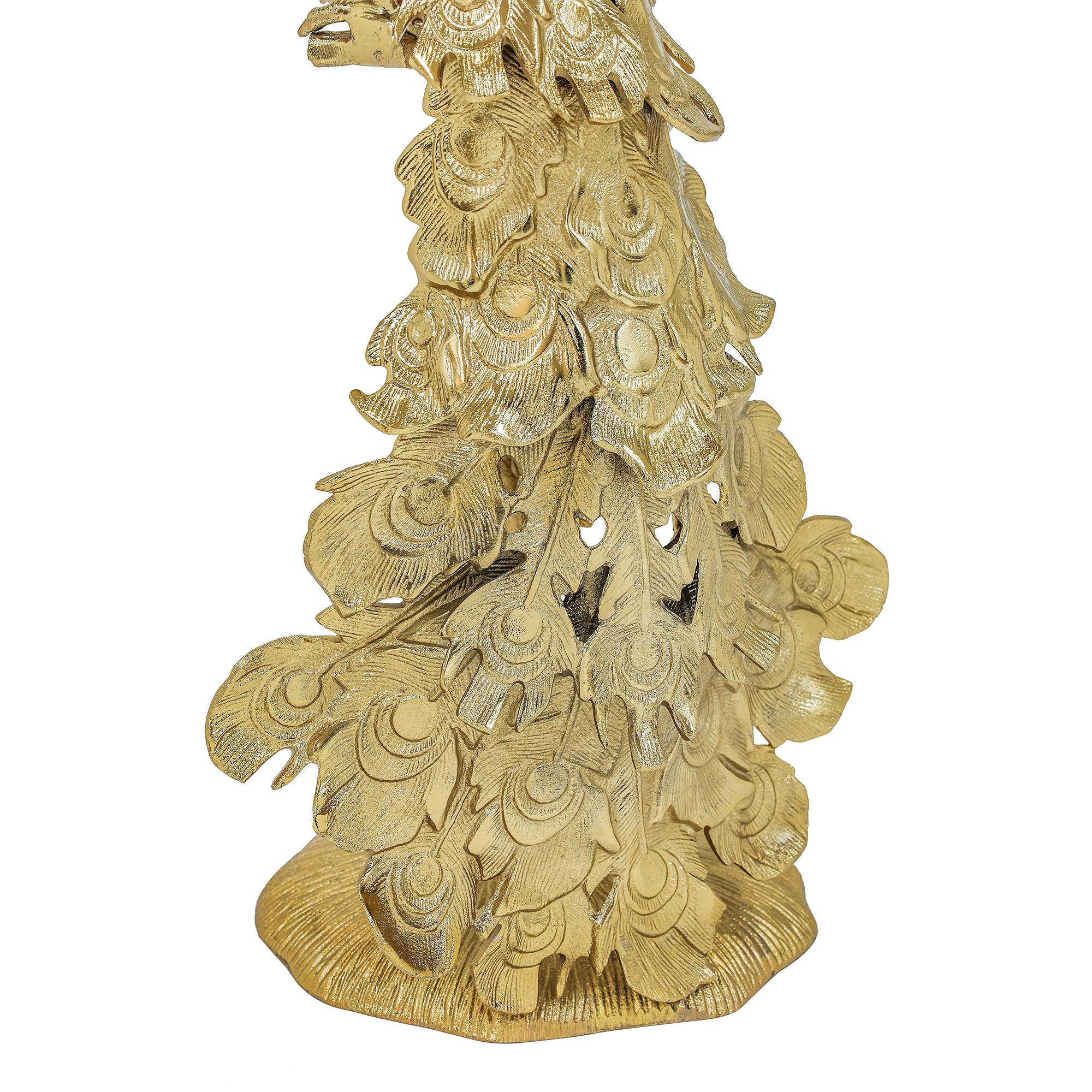 Peacock Side Table with Marble Top