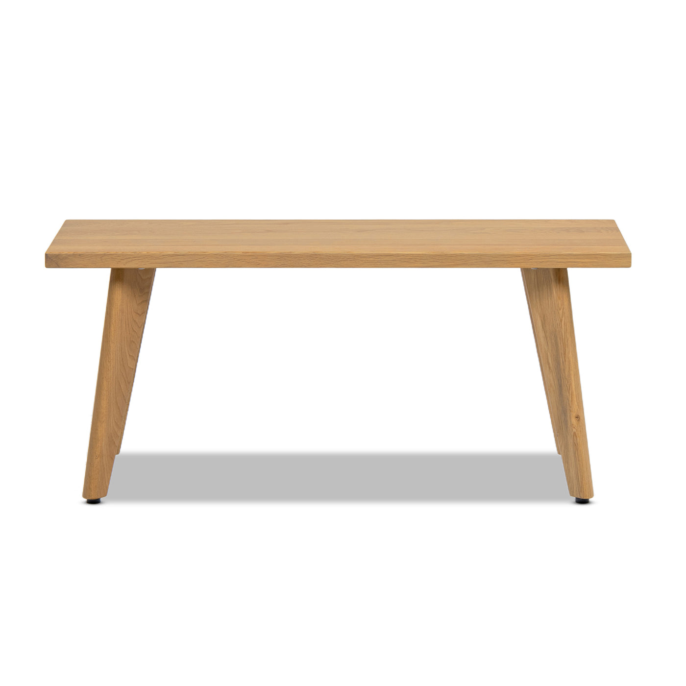 Capri 41.5" Solid Red Oak Wood Bench