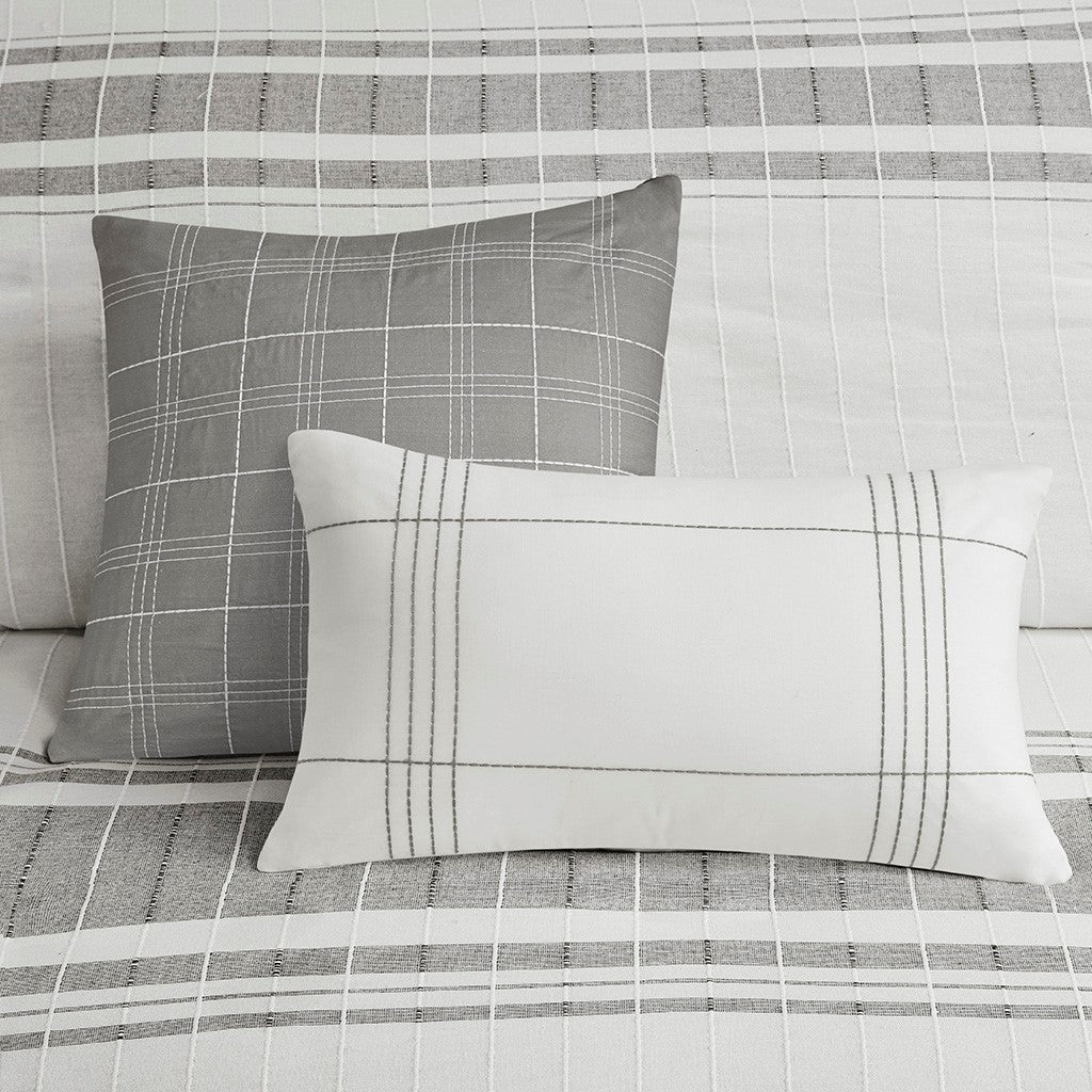 5-Piece Cotton Jaquard Duvet Set