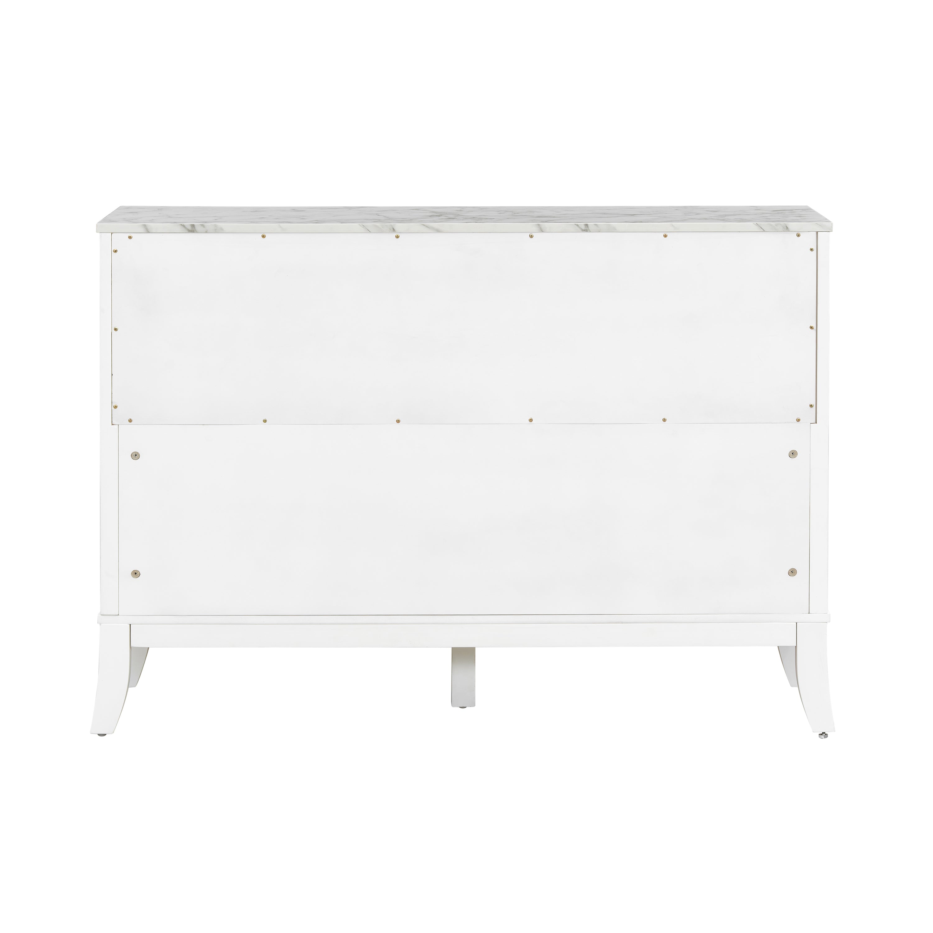 3-Door Storage Cabinet with Glass Doors