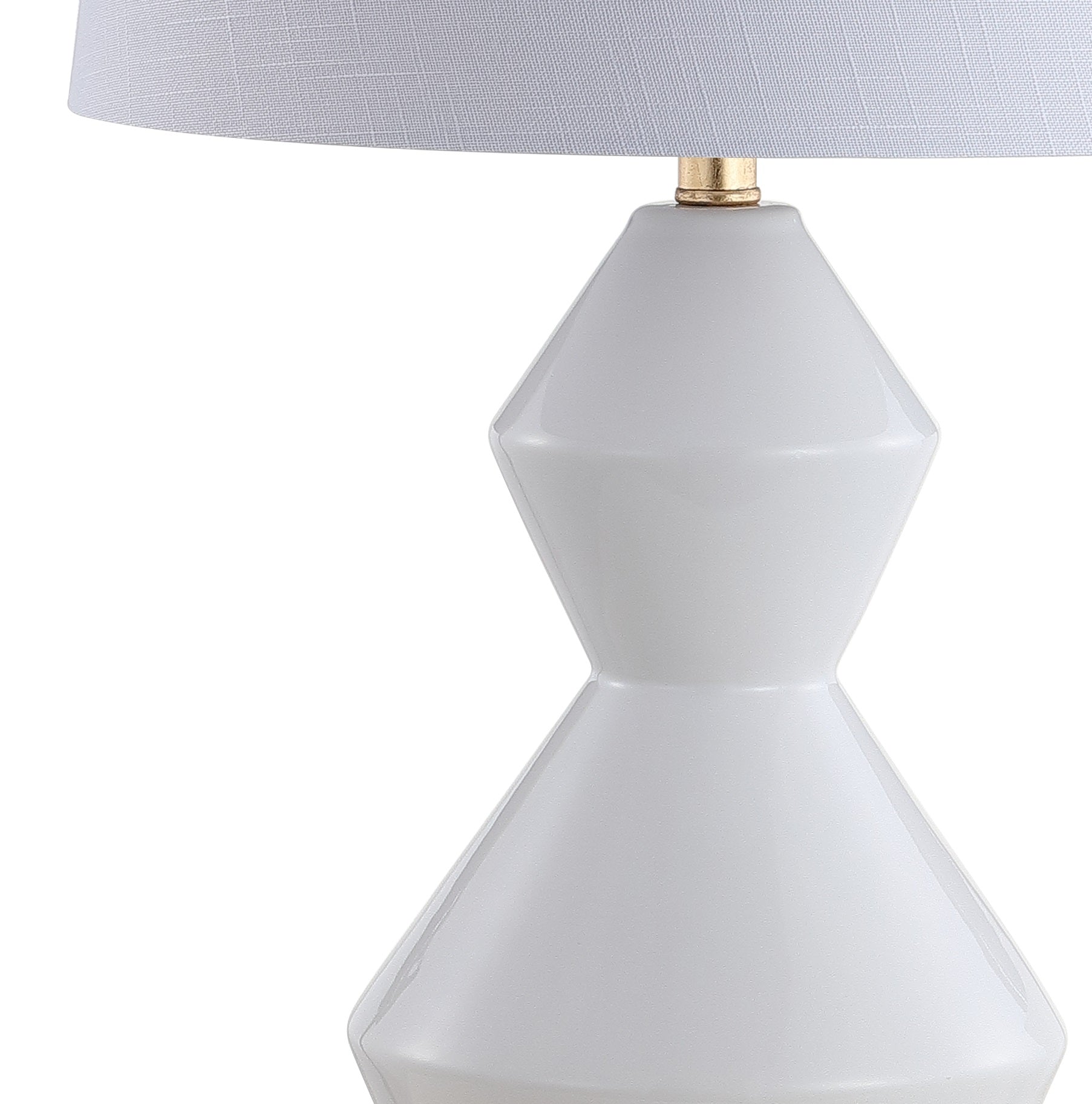 Alba Geometric Ceramic/Metal LED Table Lamp
