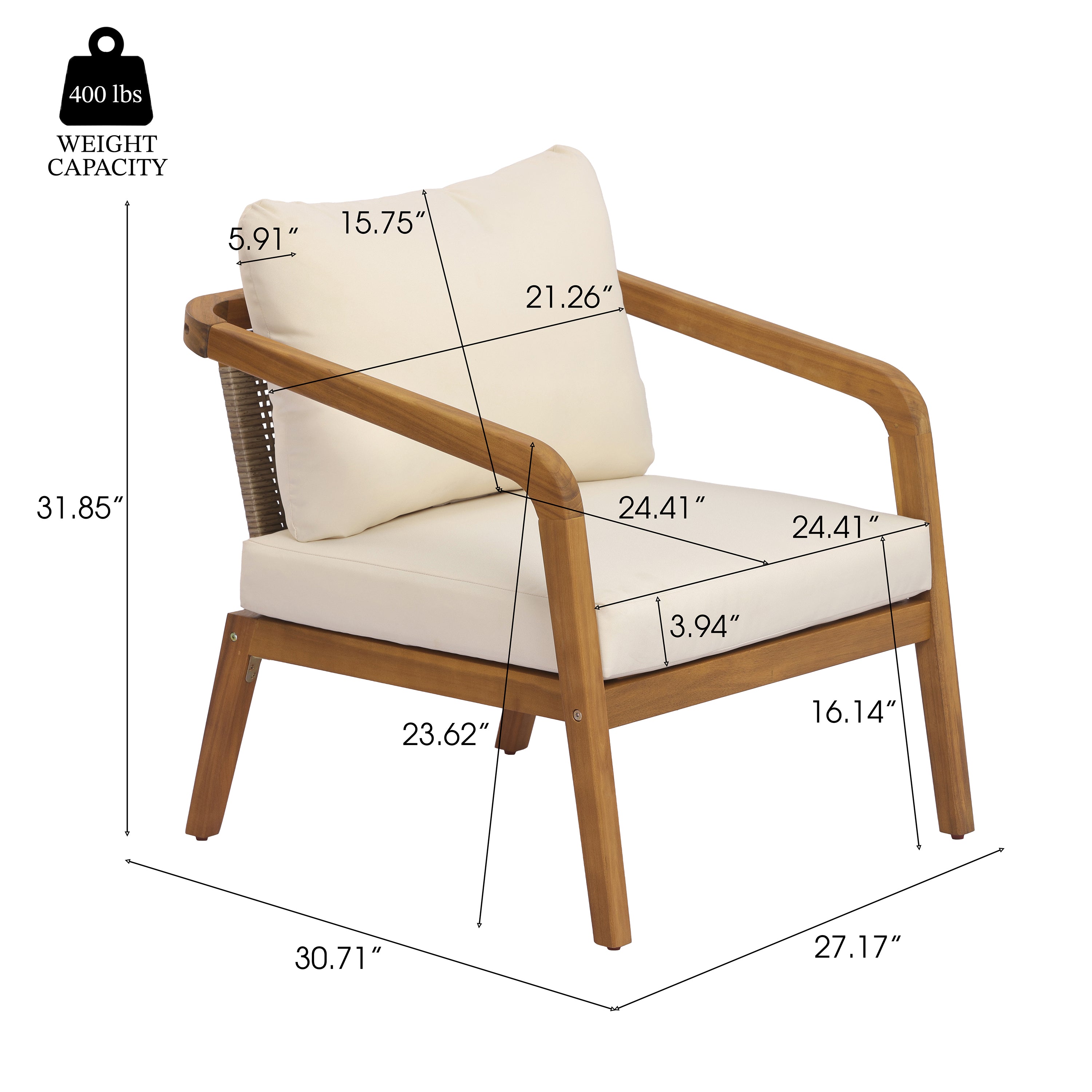 Carlile 4-Piece Outdoor Patio Furniture Set