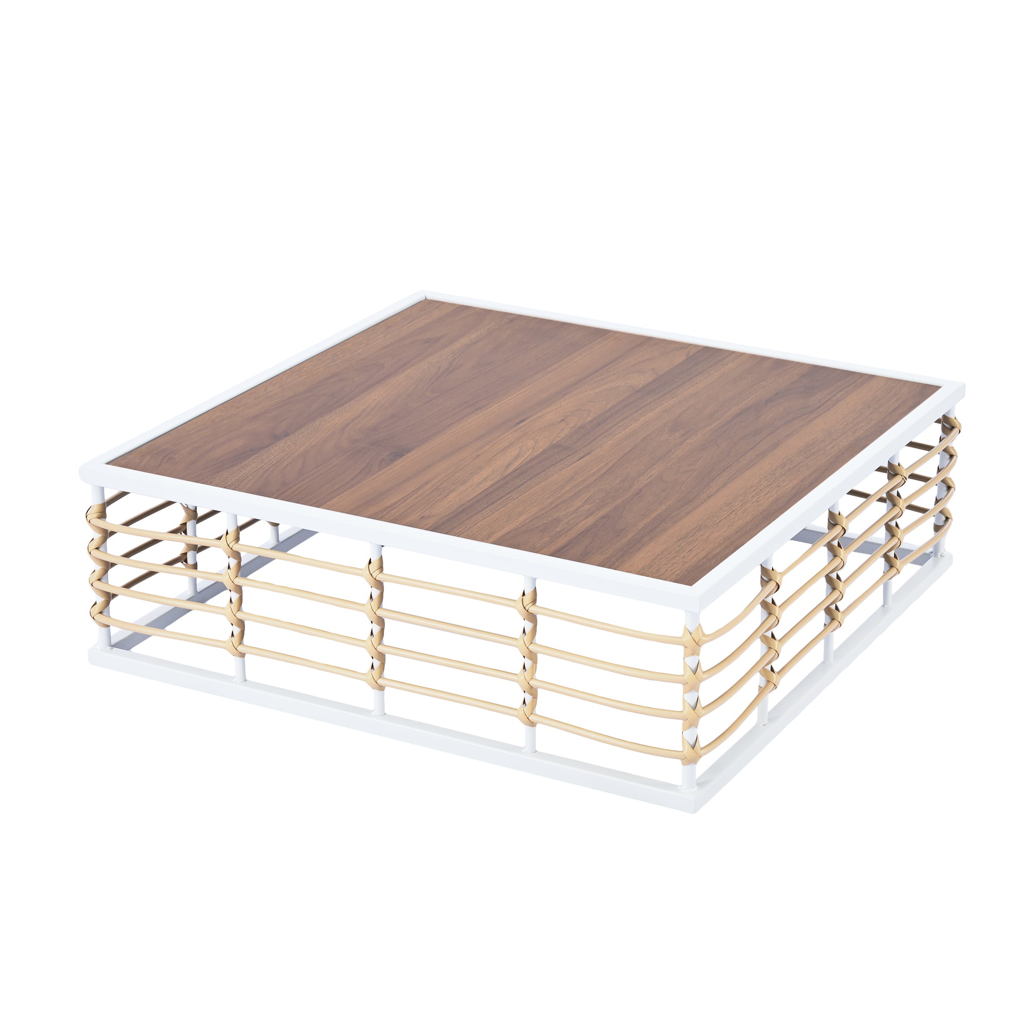 Modern Minimalist 7-Piece Metal All-Weather Conversational Furniture Set with Thick Cushions and Coffee Table