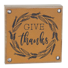 Give Thanks Harvest Sign (Set of 6)
