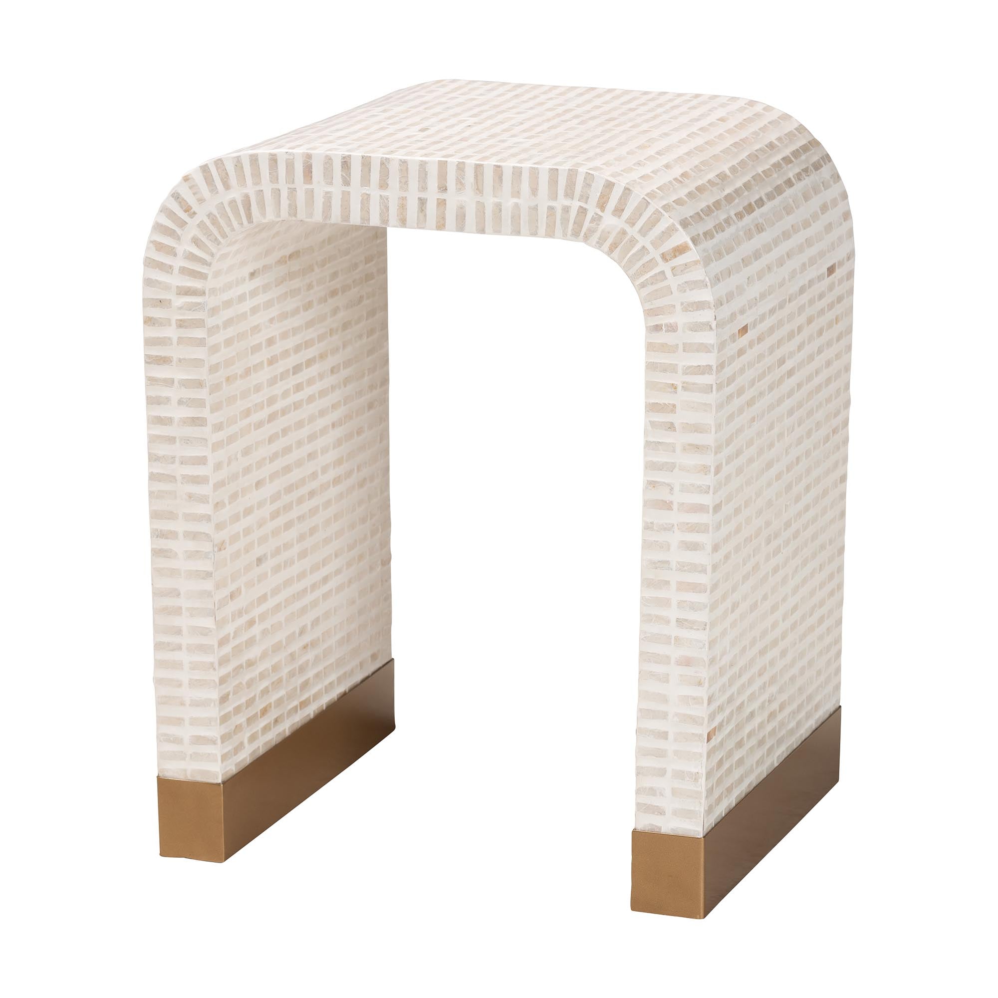 Naya Capiz Waterfall Side Table