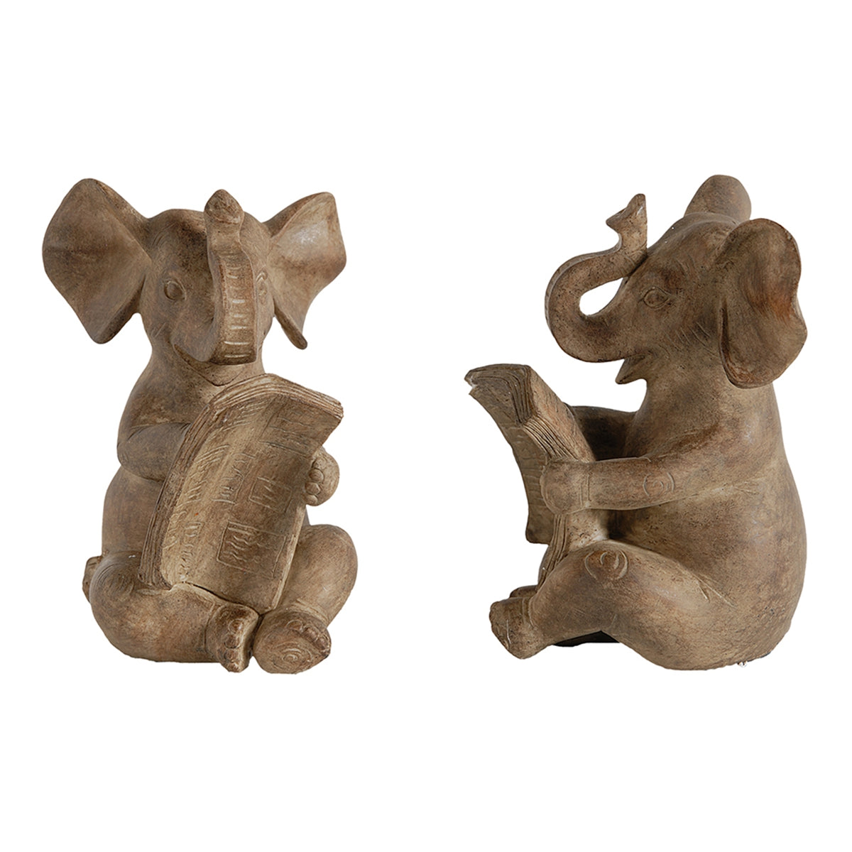 Elephant Bookends, Set of 2