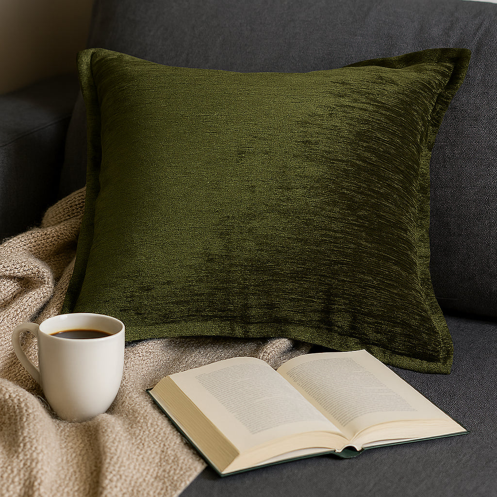 Velvet Throw Pillow with Luxe Shine