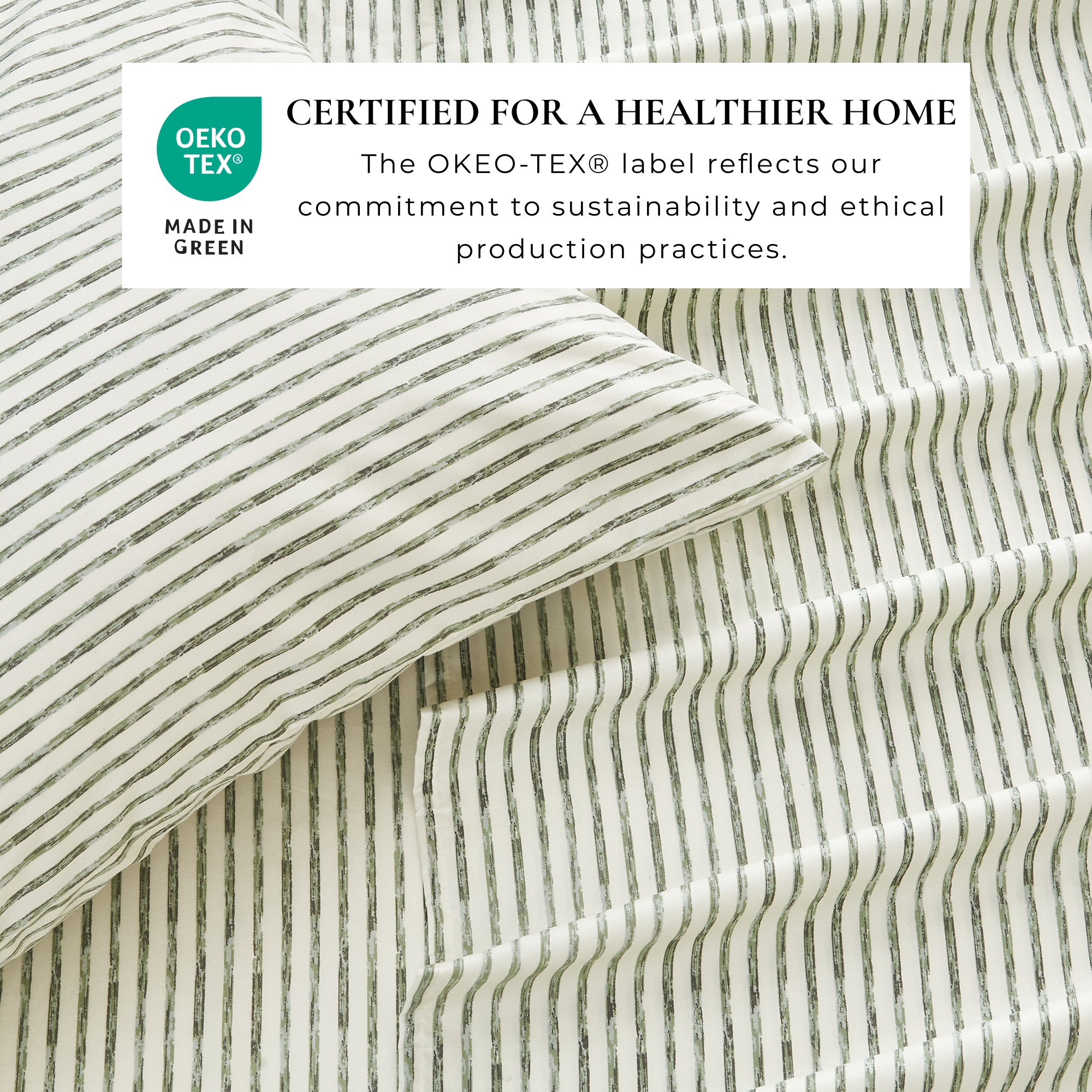 Stripe Printed Microfiber Sheet Set