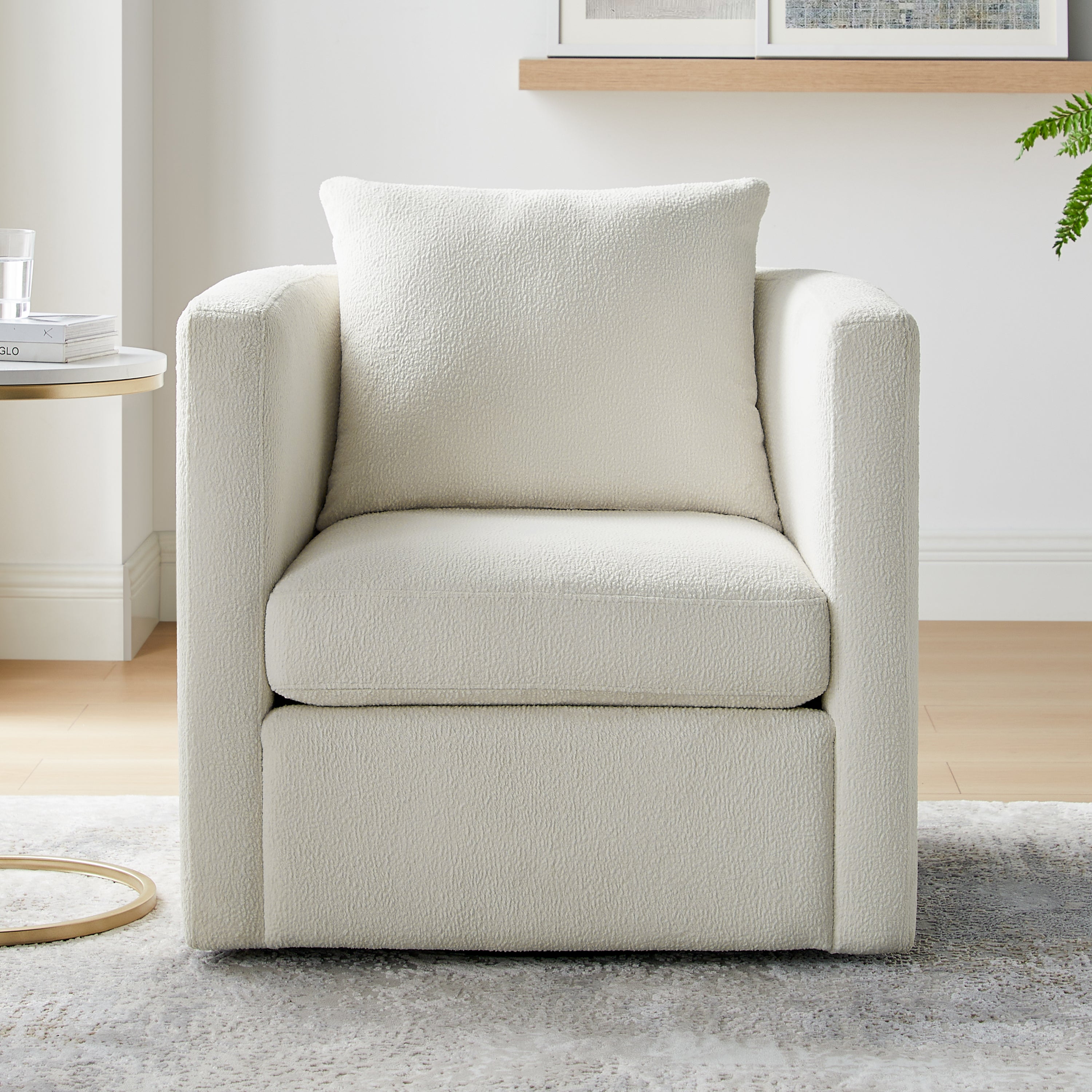 Sutton Swivel Barrel Chair with Performance Fabric