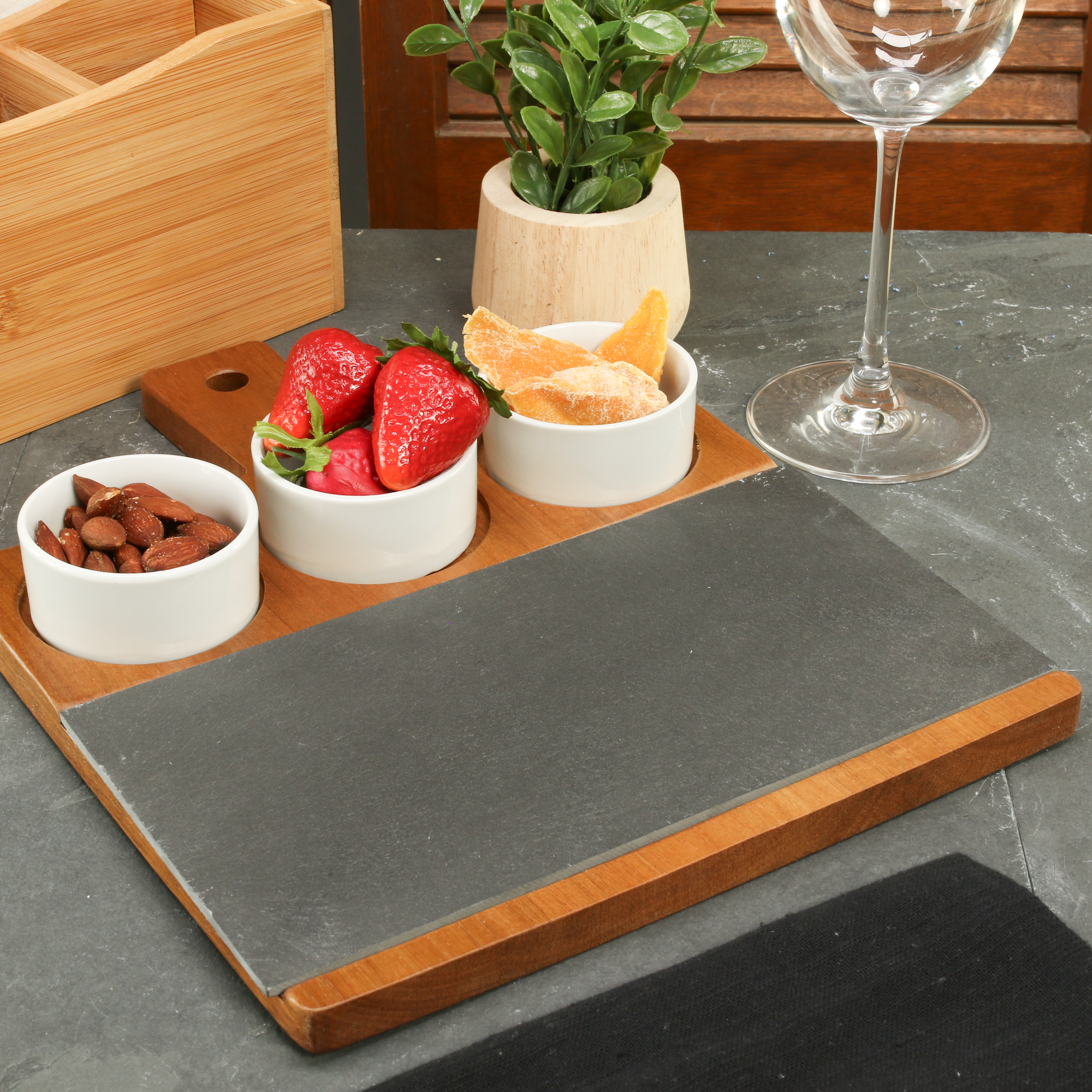 4 Piece Wood Serving Board