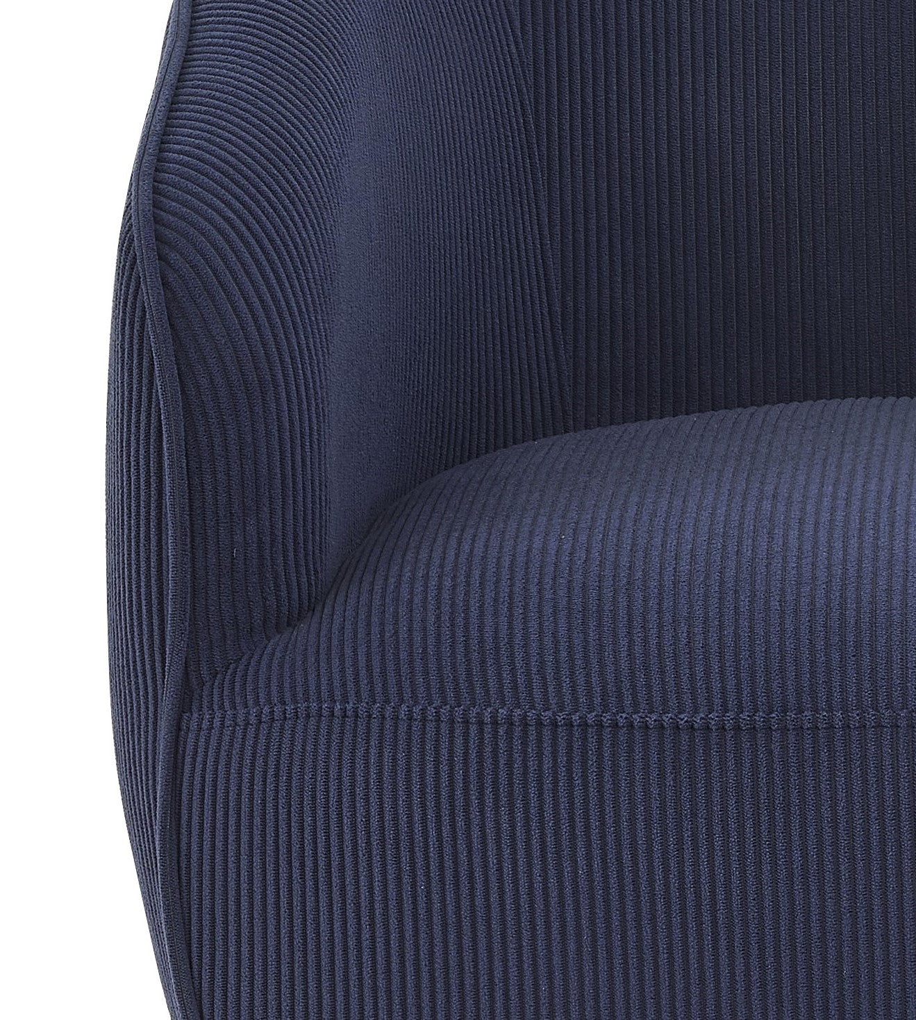 Corduroy Accent Chair with Gold Metal Legs, Modern Upholstered Armchair, Comfy Barrel Chair for Living Room Bedroom