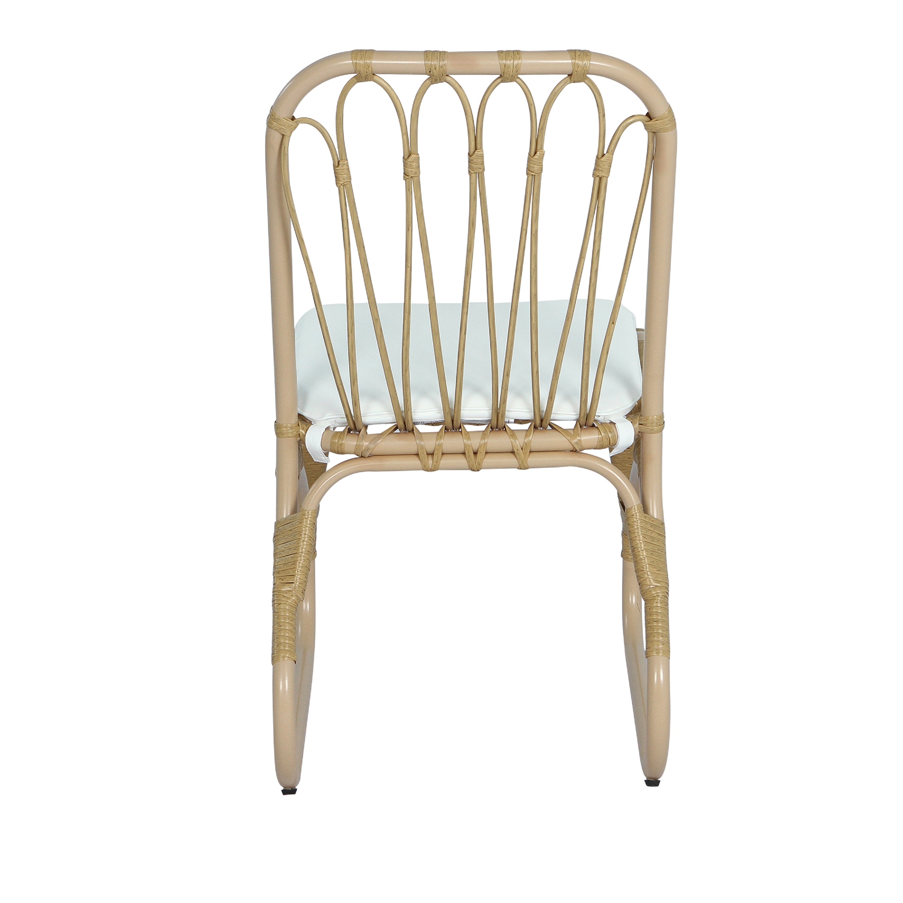 Outdoor Faux Rattan Dining Chairs, Set of 2