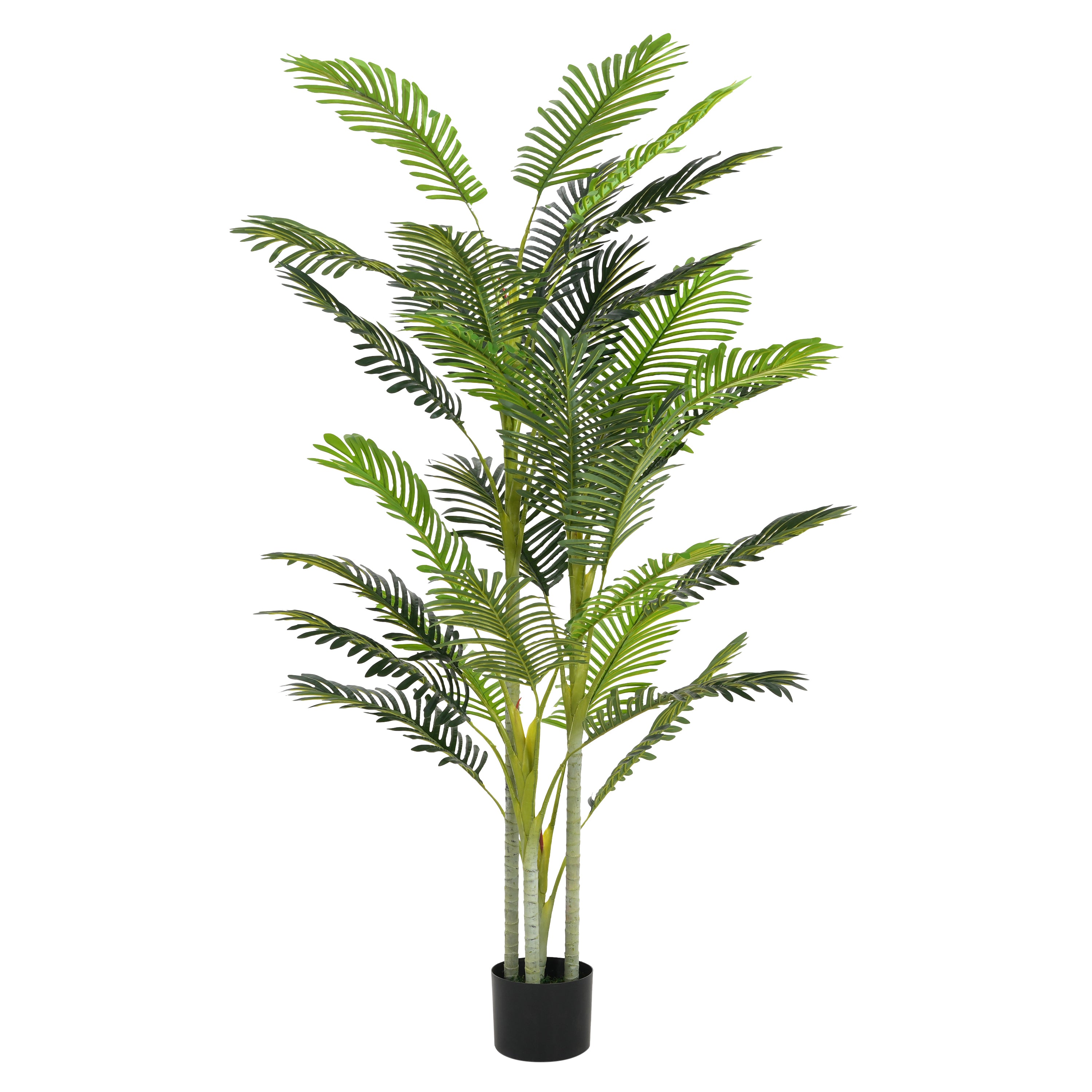 Faux Palm Tree With Pot, Set of 2