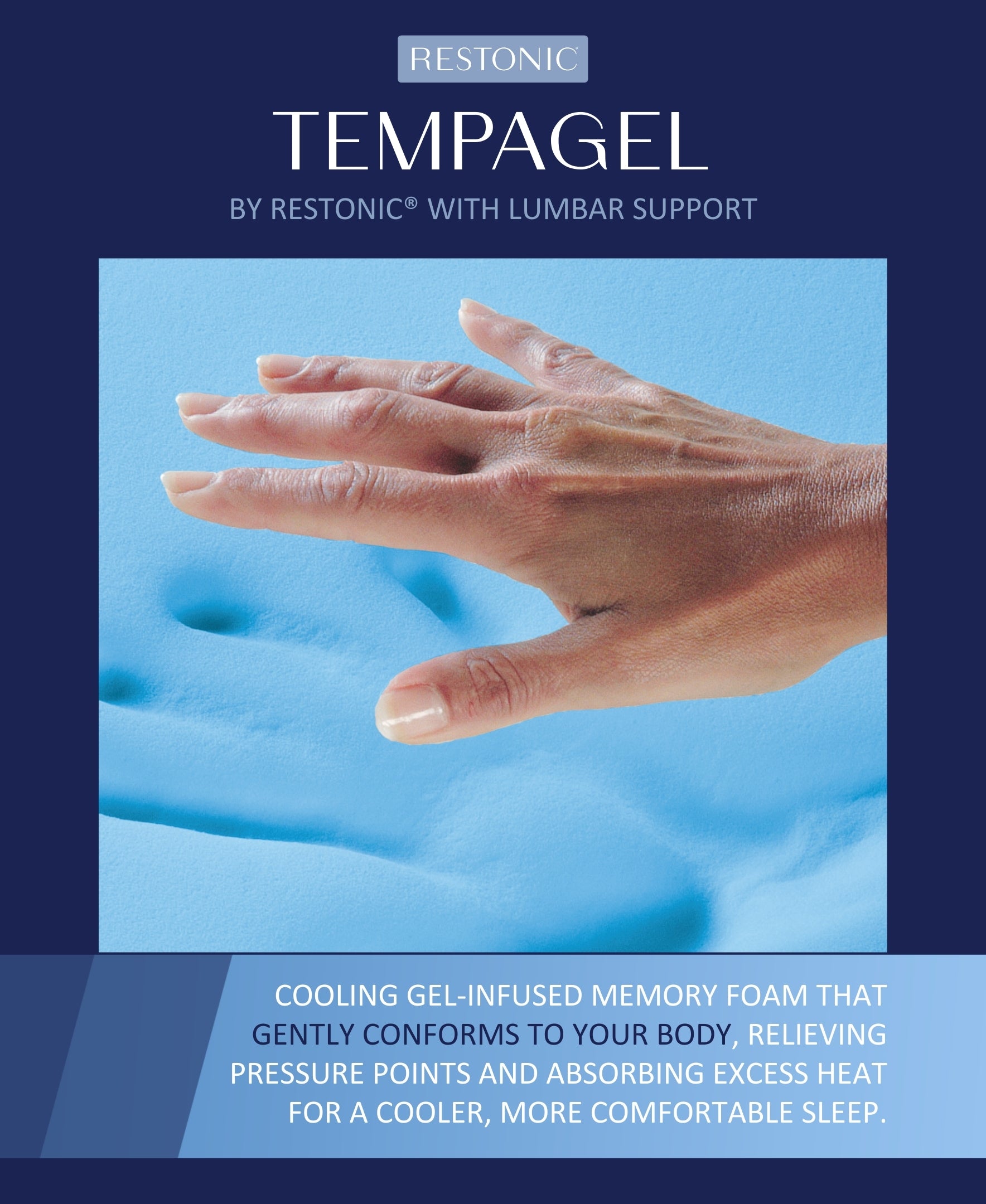 Restonic TempaGel 13" Smooth Top, Plush Mattress