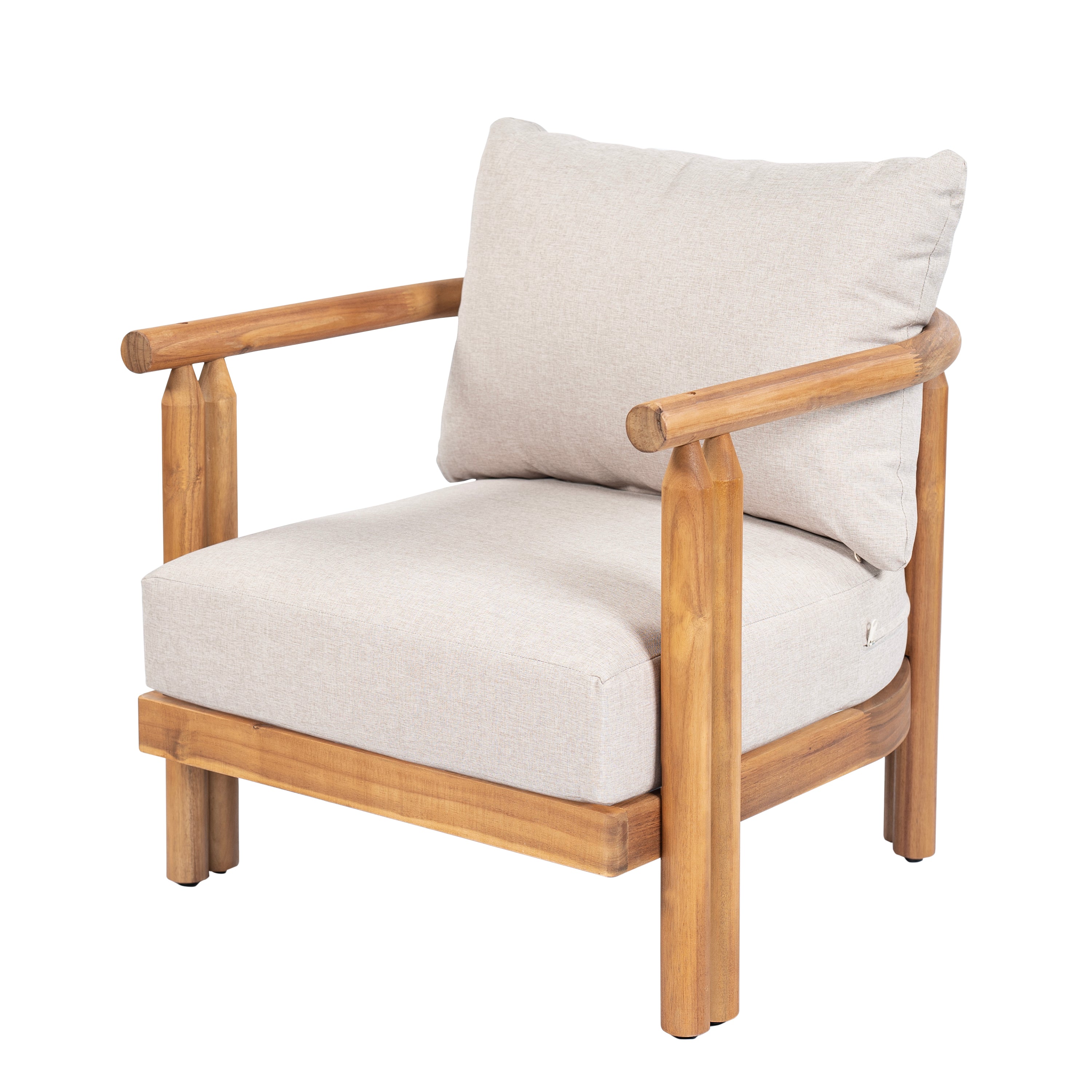 Cove Outdoor Acacia Wood 3pcs Chat Set